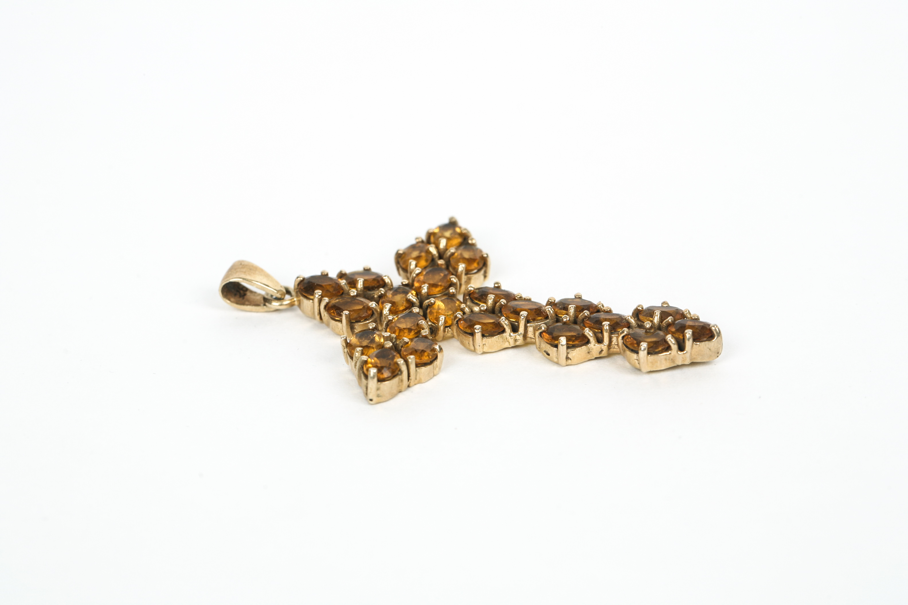 Sterling Silver Vermeil Cross Pendant