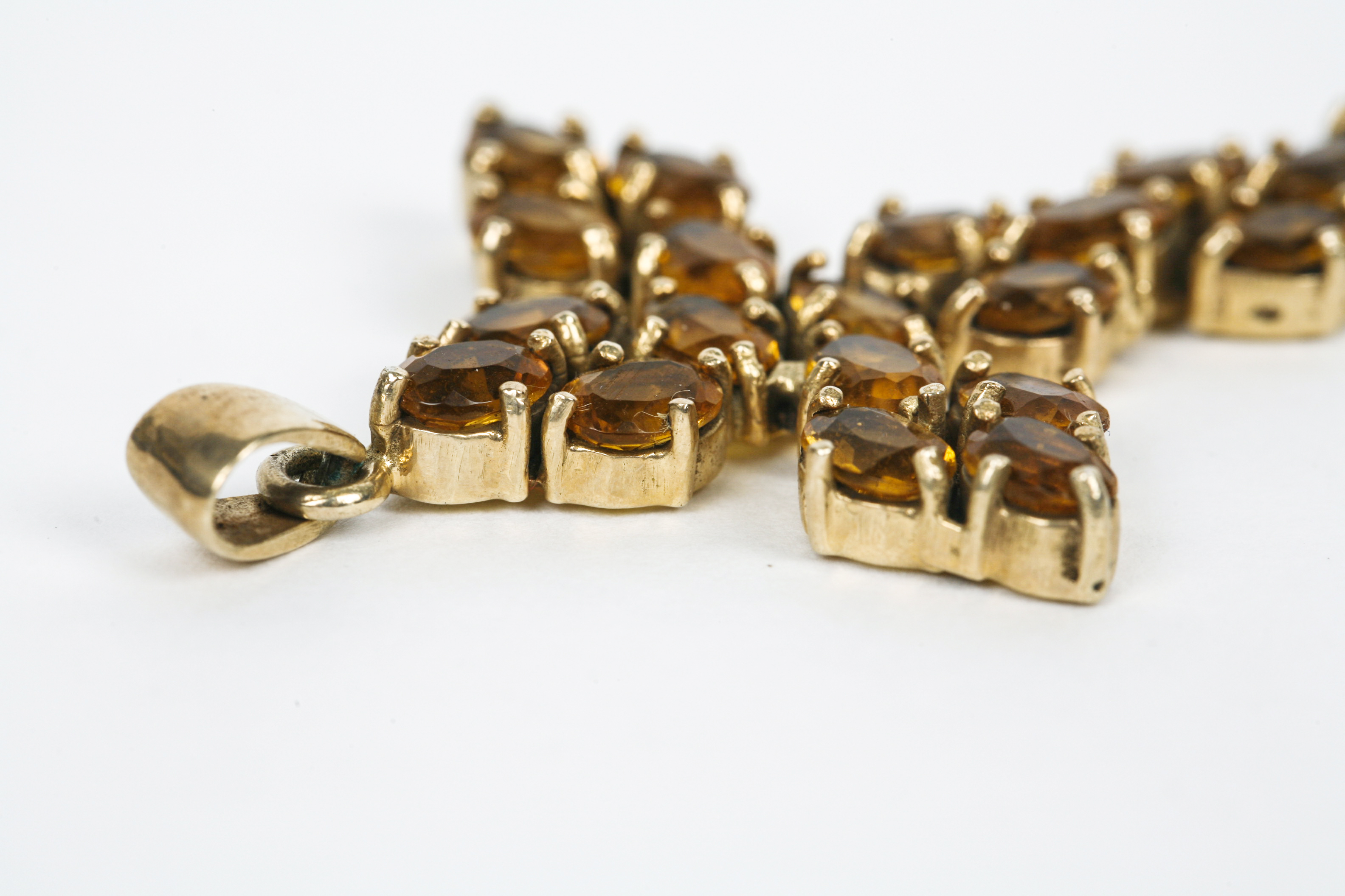 Sterling Silver Vermeil Cross Pendant