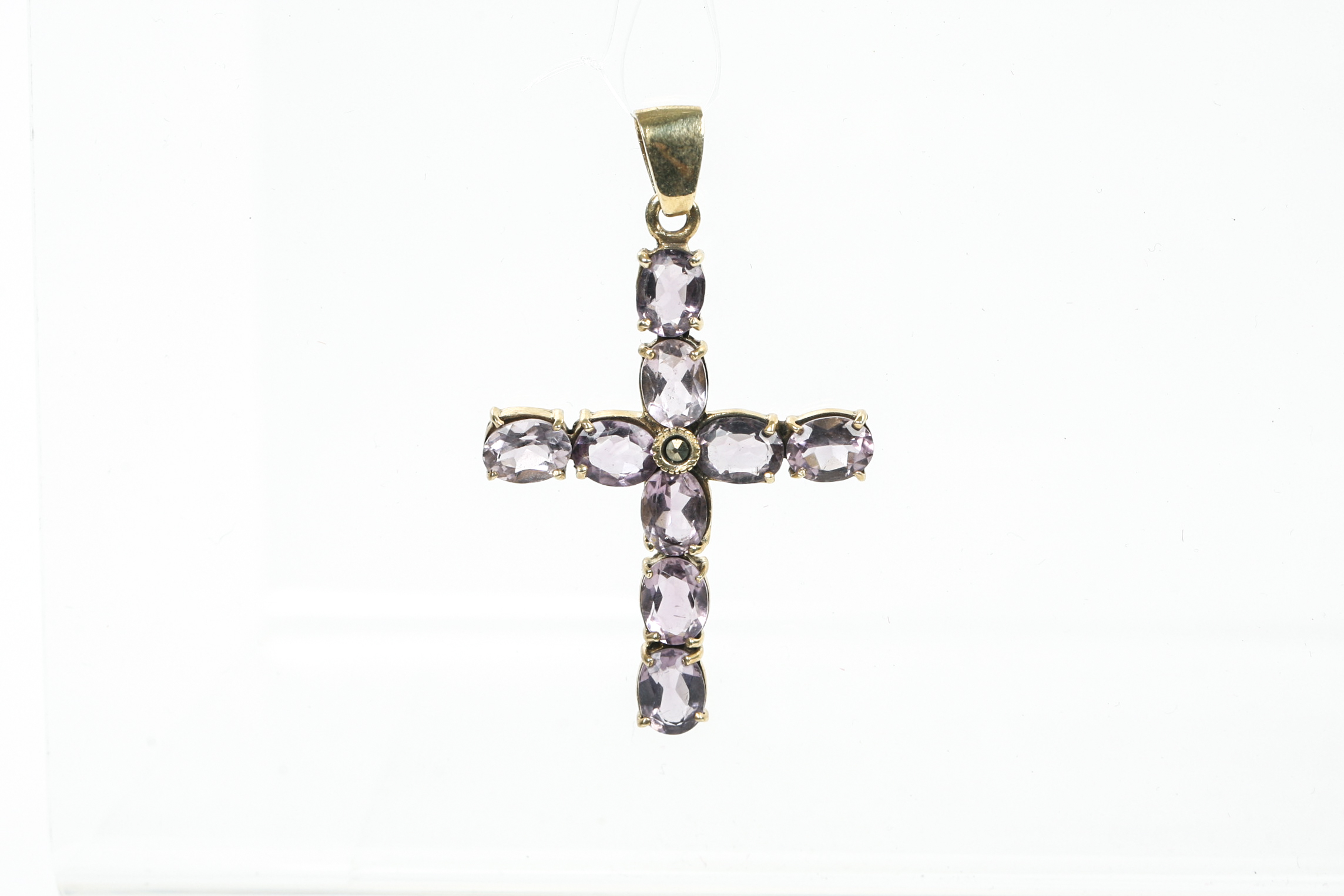 Vermeil Cross with Amethyst
