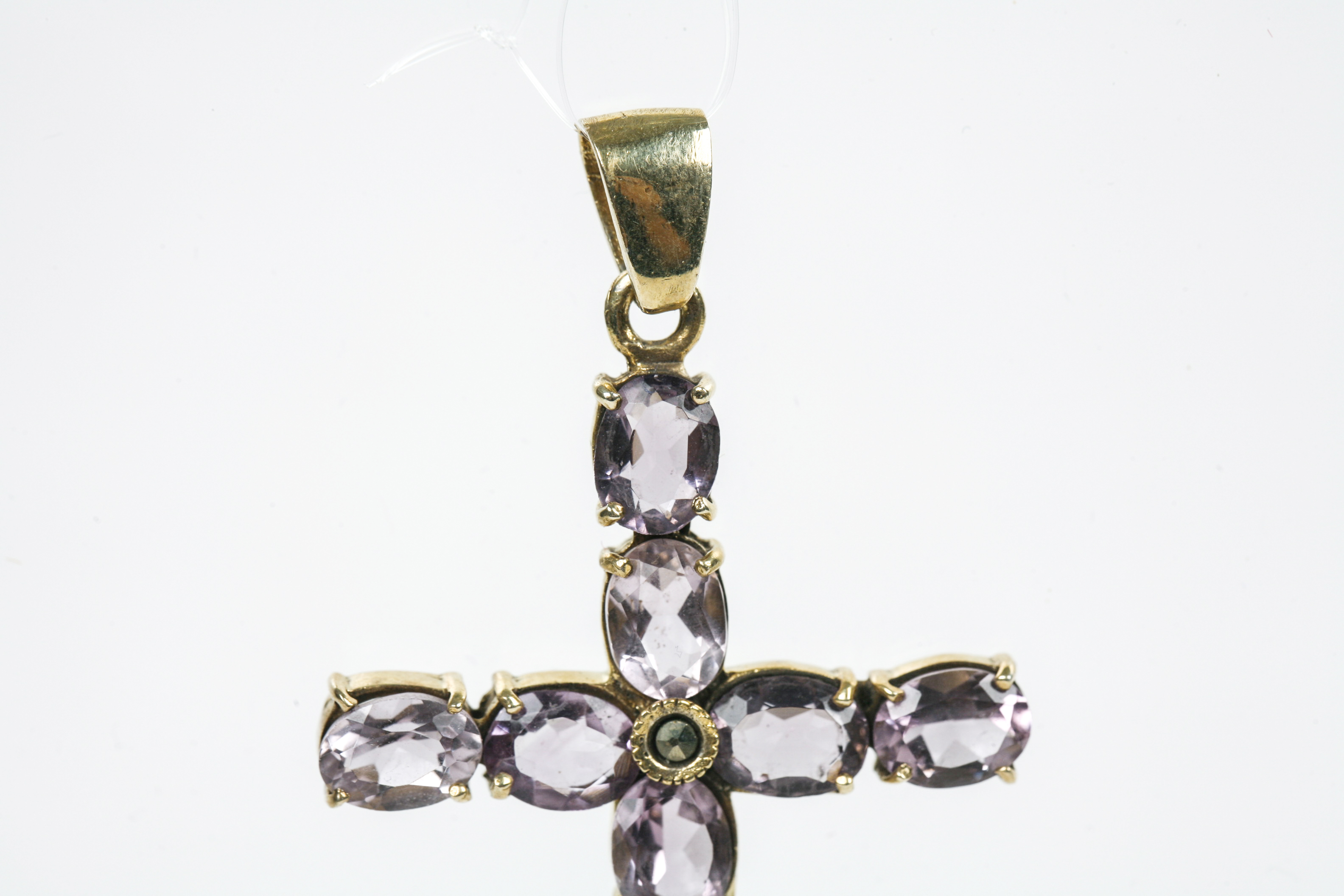 Vermeil Cross with Amethyst