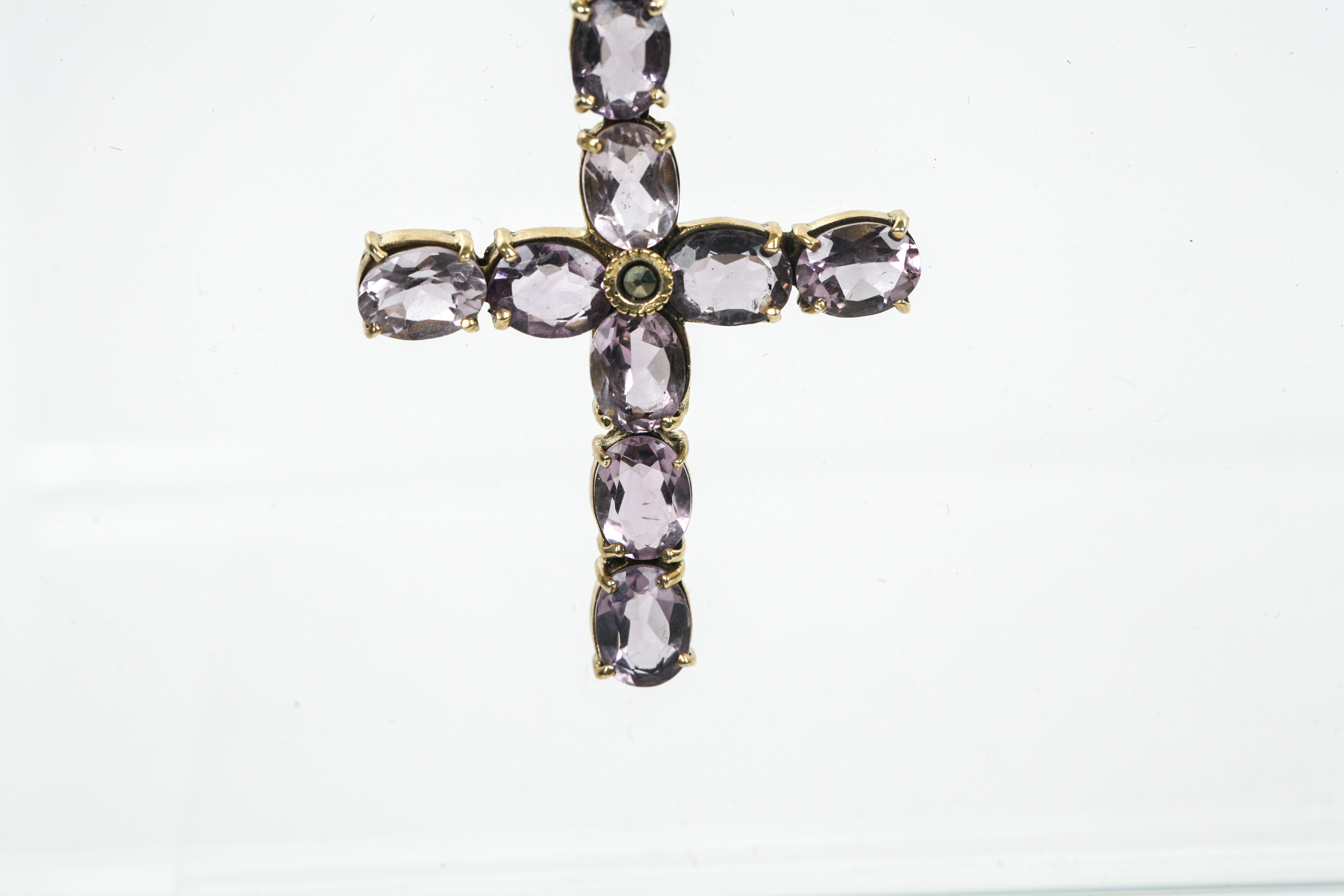 Vermeil Cross with Amethyst