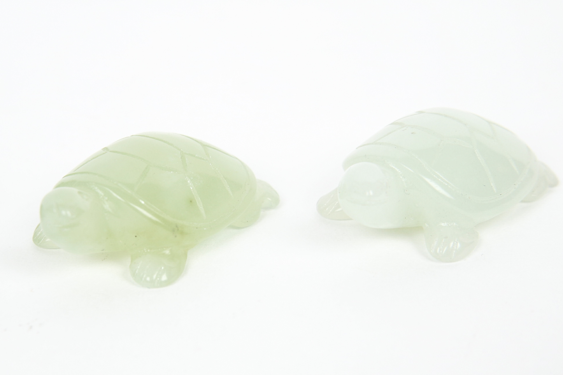 Carved Chalcedony Turtles