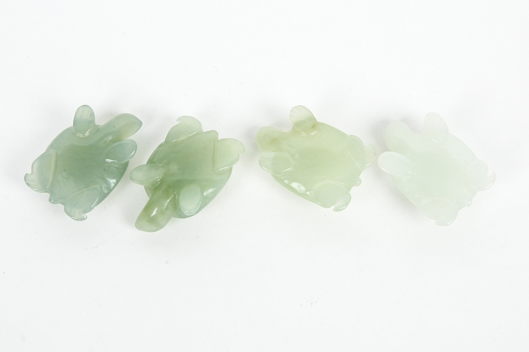 Carved Chalcedony Turtles