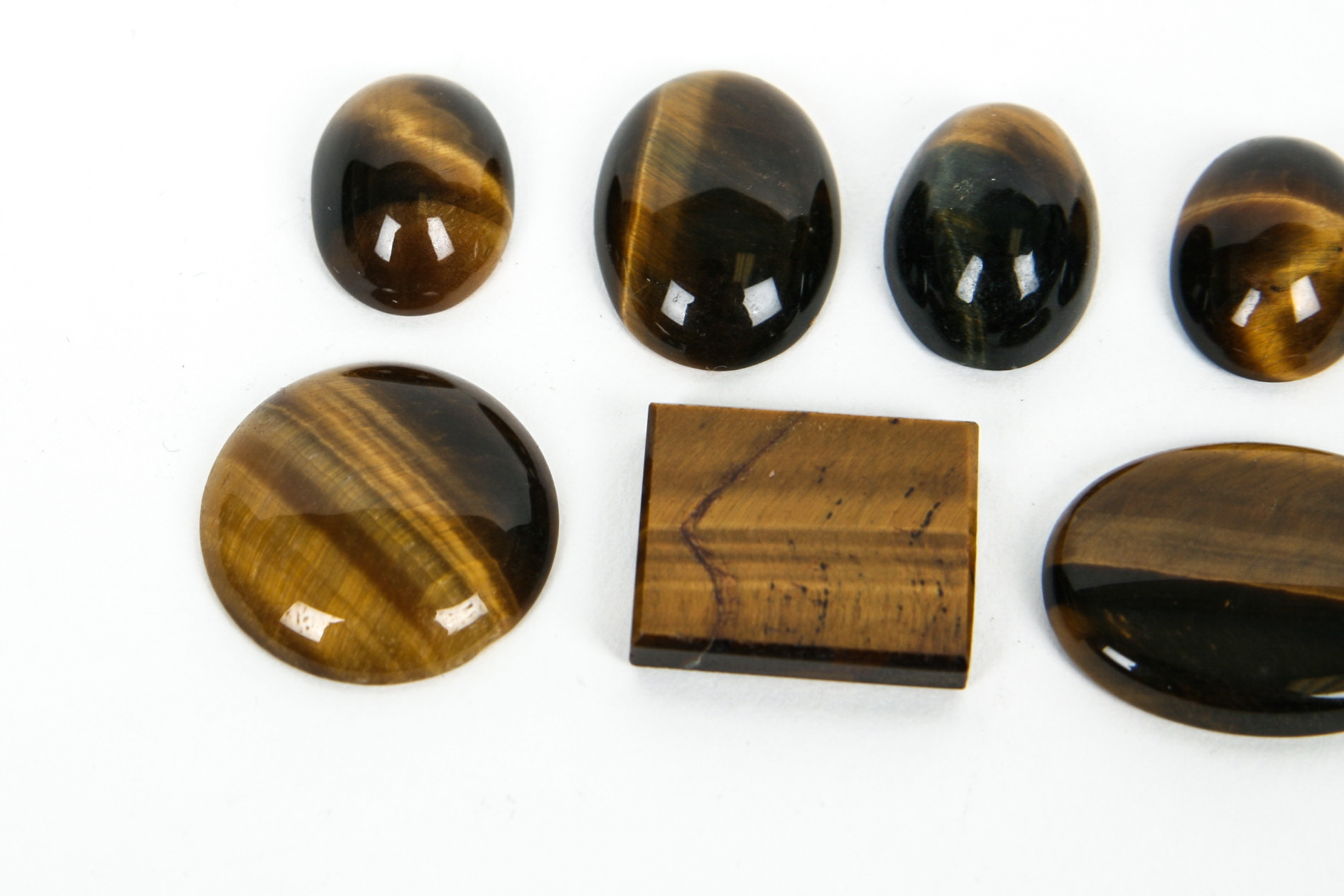 Tiger's Eye Cabochons and Pieces