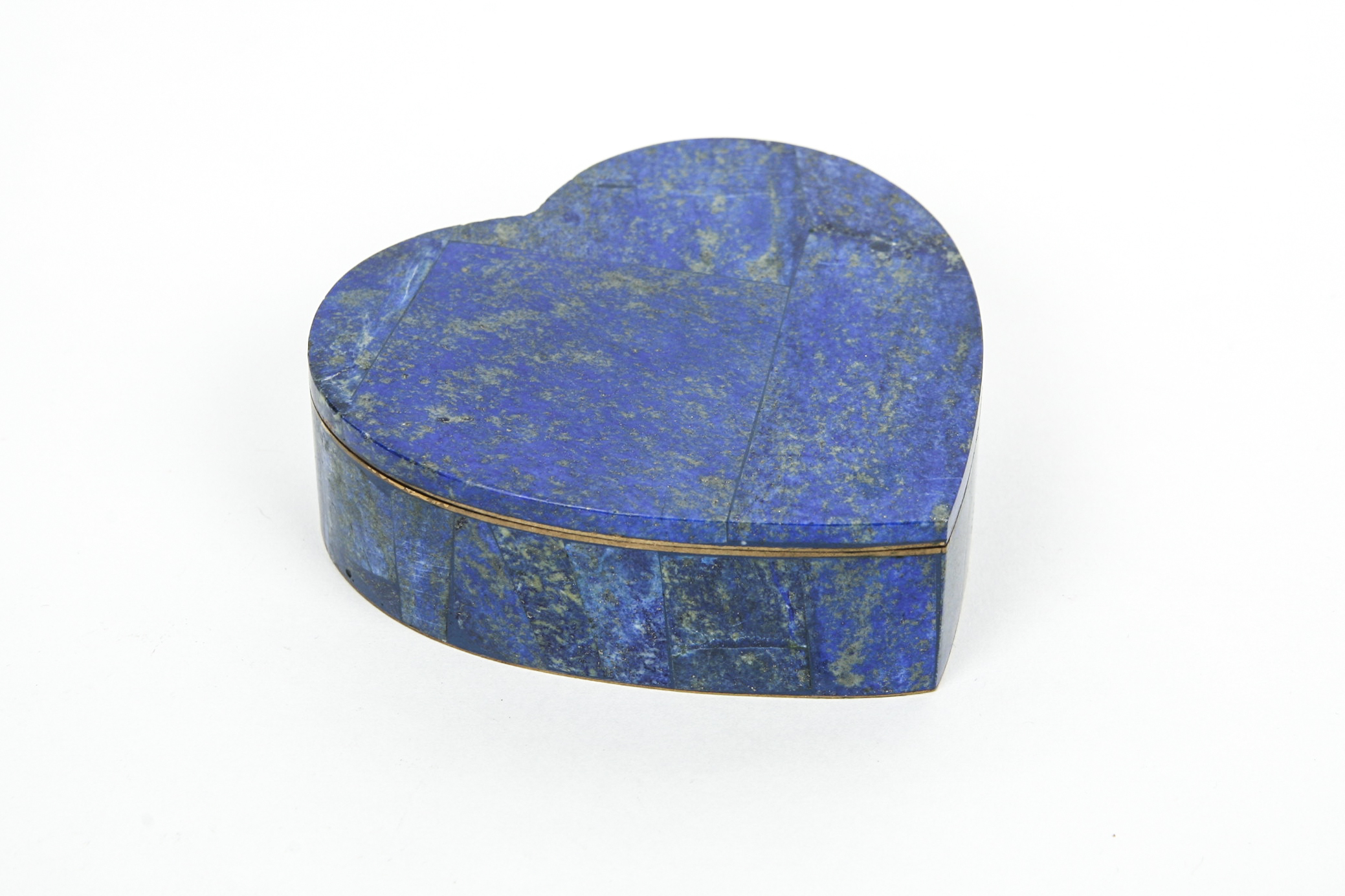 Lapis Lazuli Heart Trinket Box