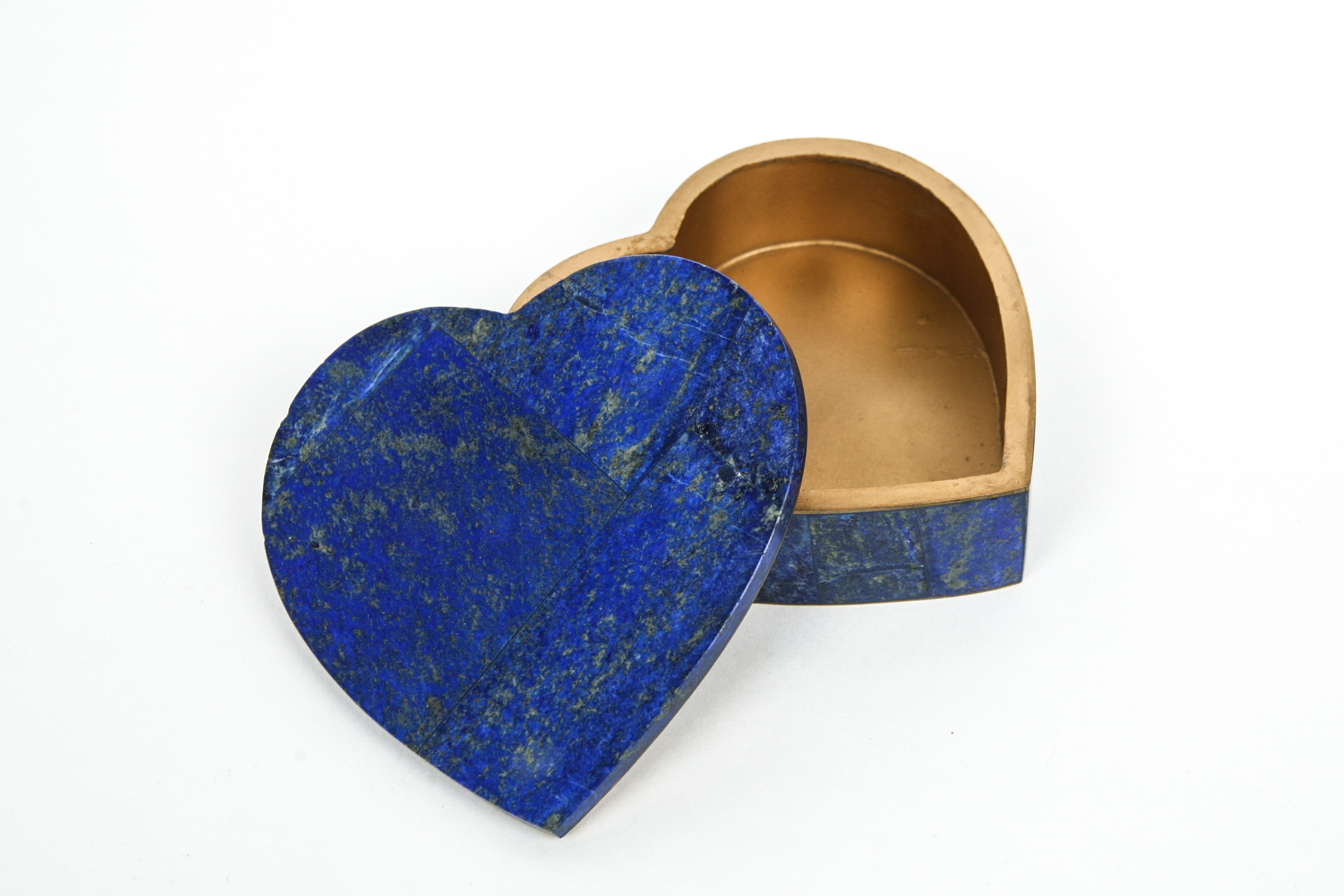 Lapis Lazuli Heart Trinket Box