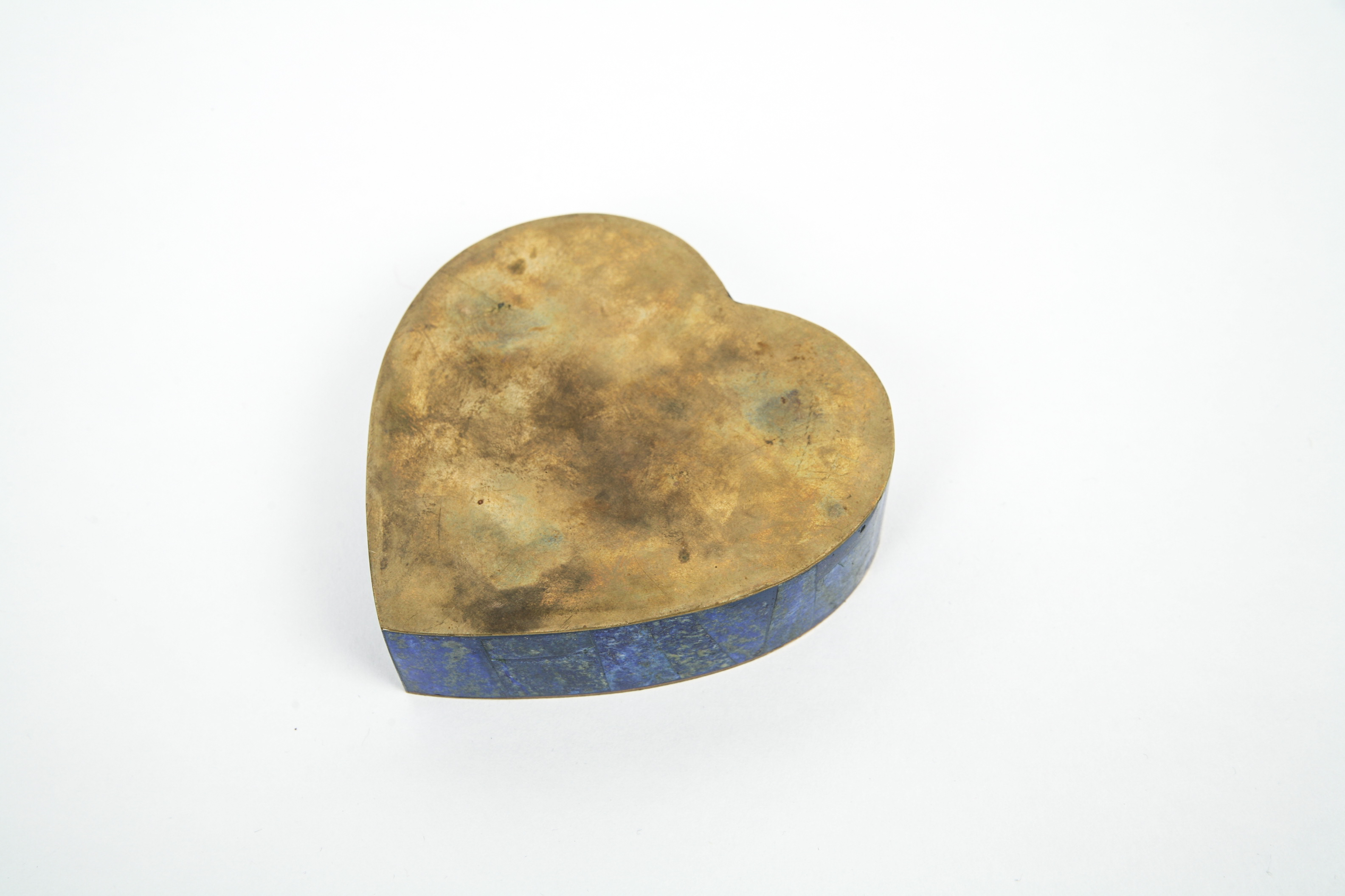 Lapis Lazuli Heart Trinket Box