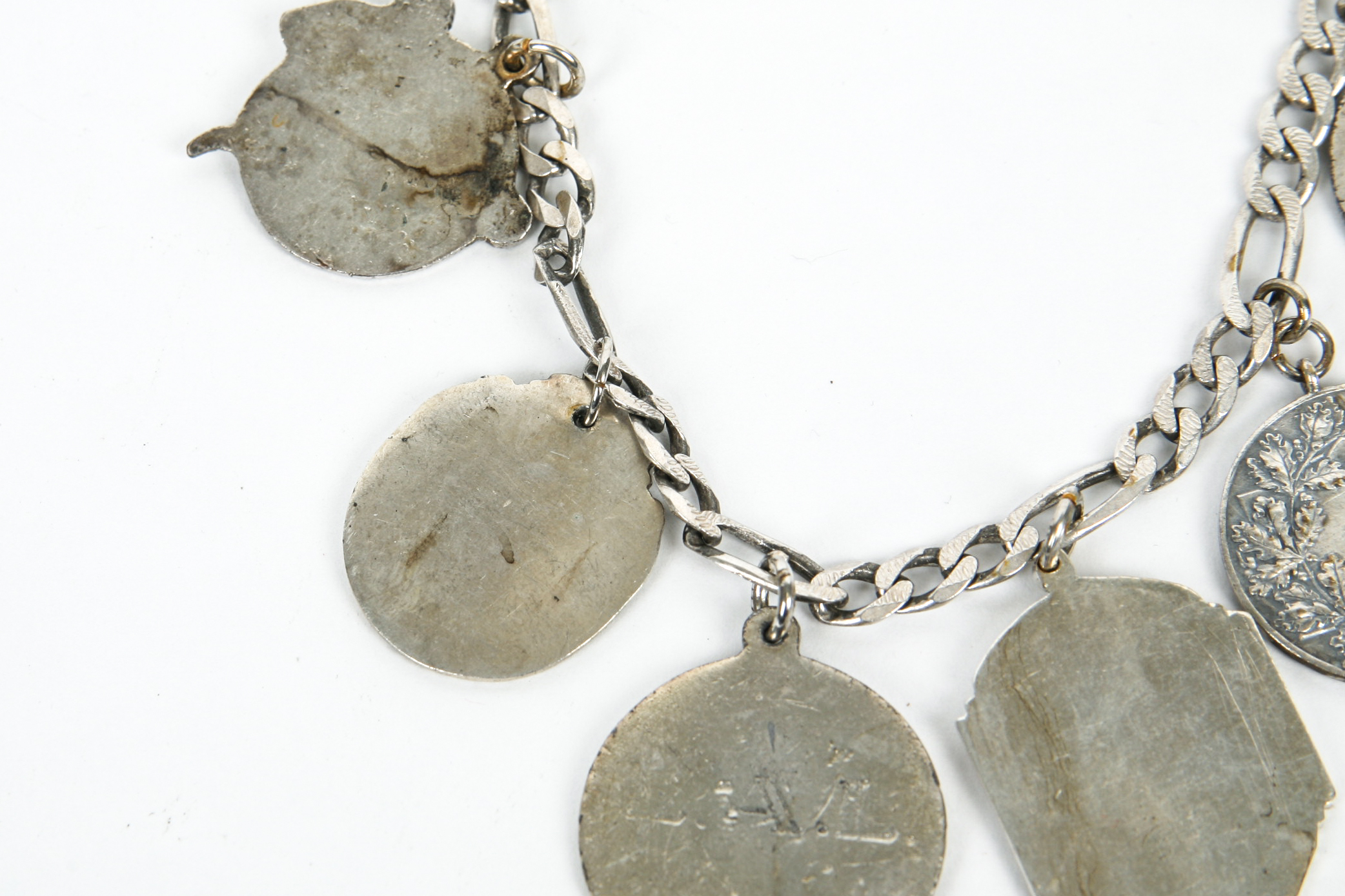 Sterling Silver Bracelet with Competitive Sport Charms