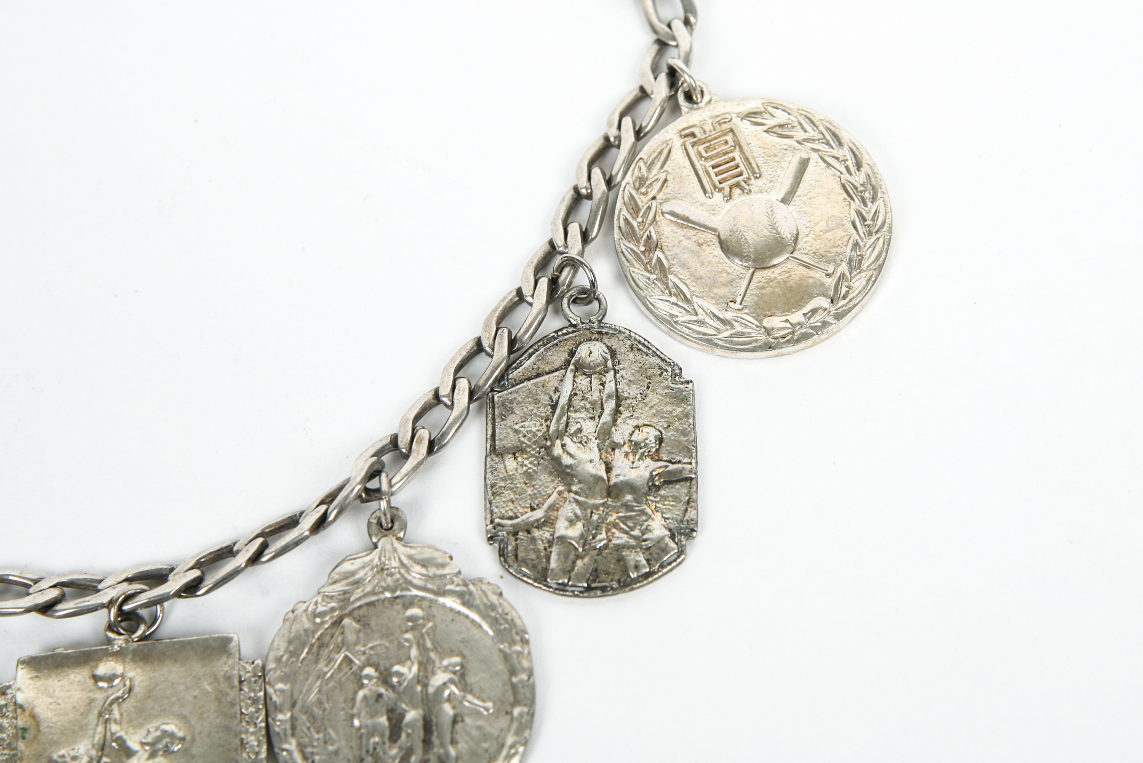 950 Silver Bracelet with Sport Medallions
