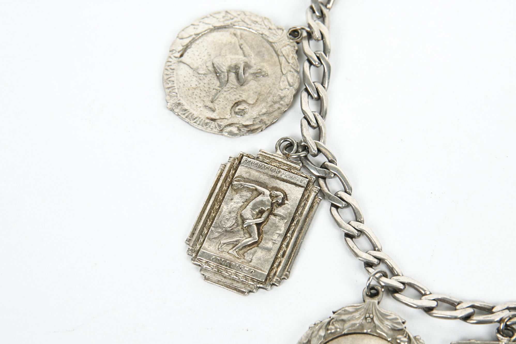 950 Silver Bracelet with Sport Medallions