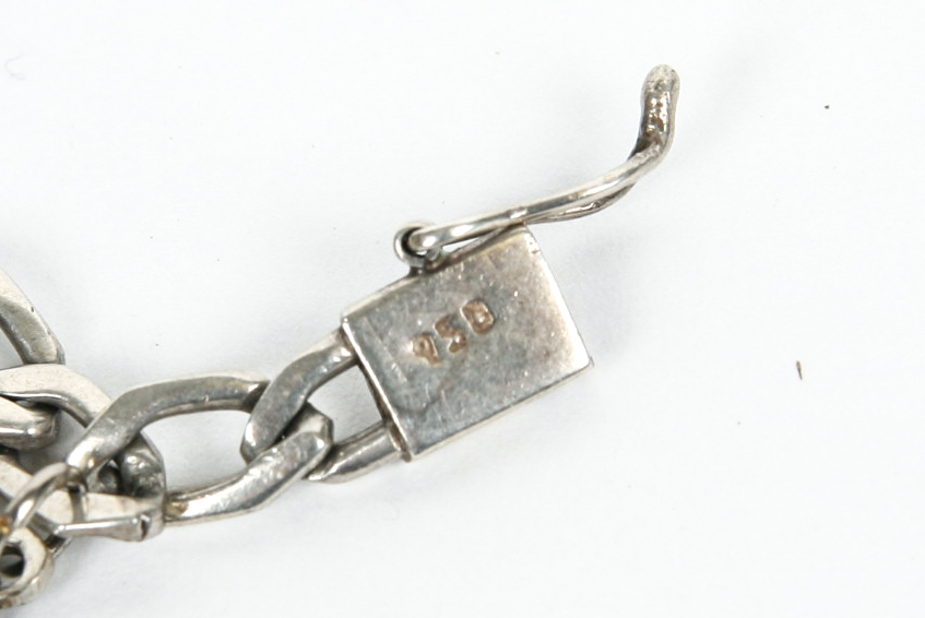 950 Silver Bracelet with Sport Medallions