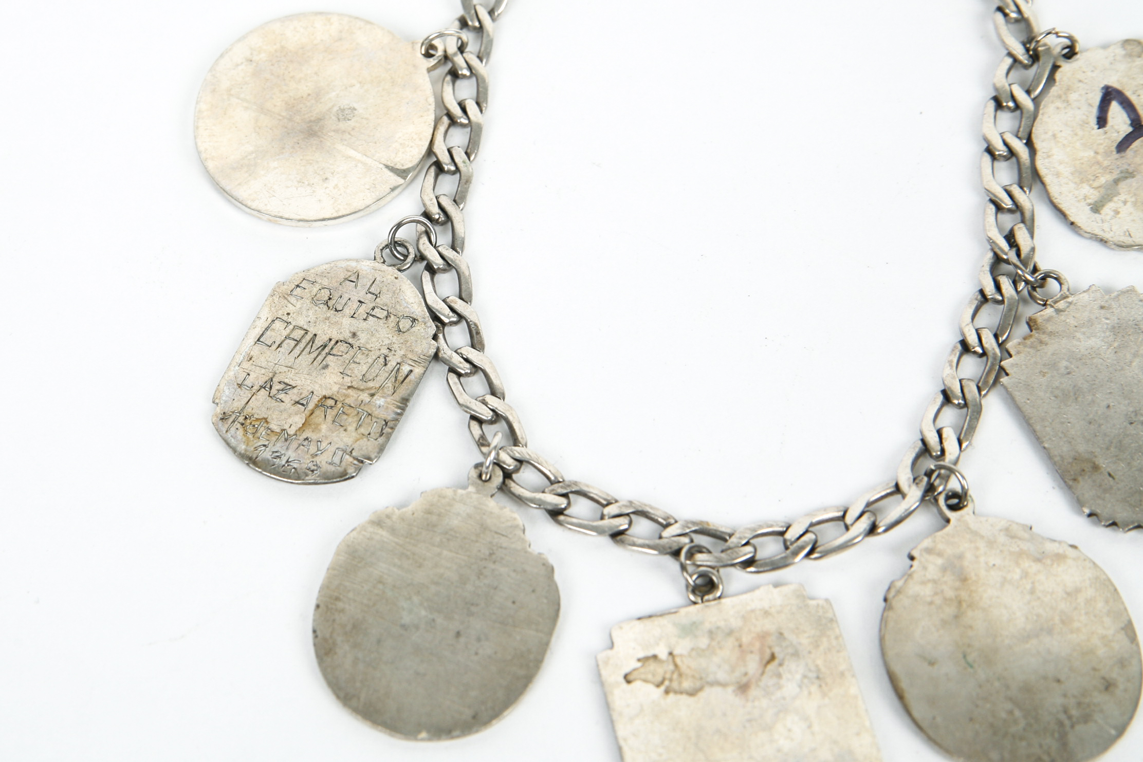 950 Silver Bracelet with Sport Medallions