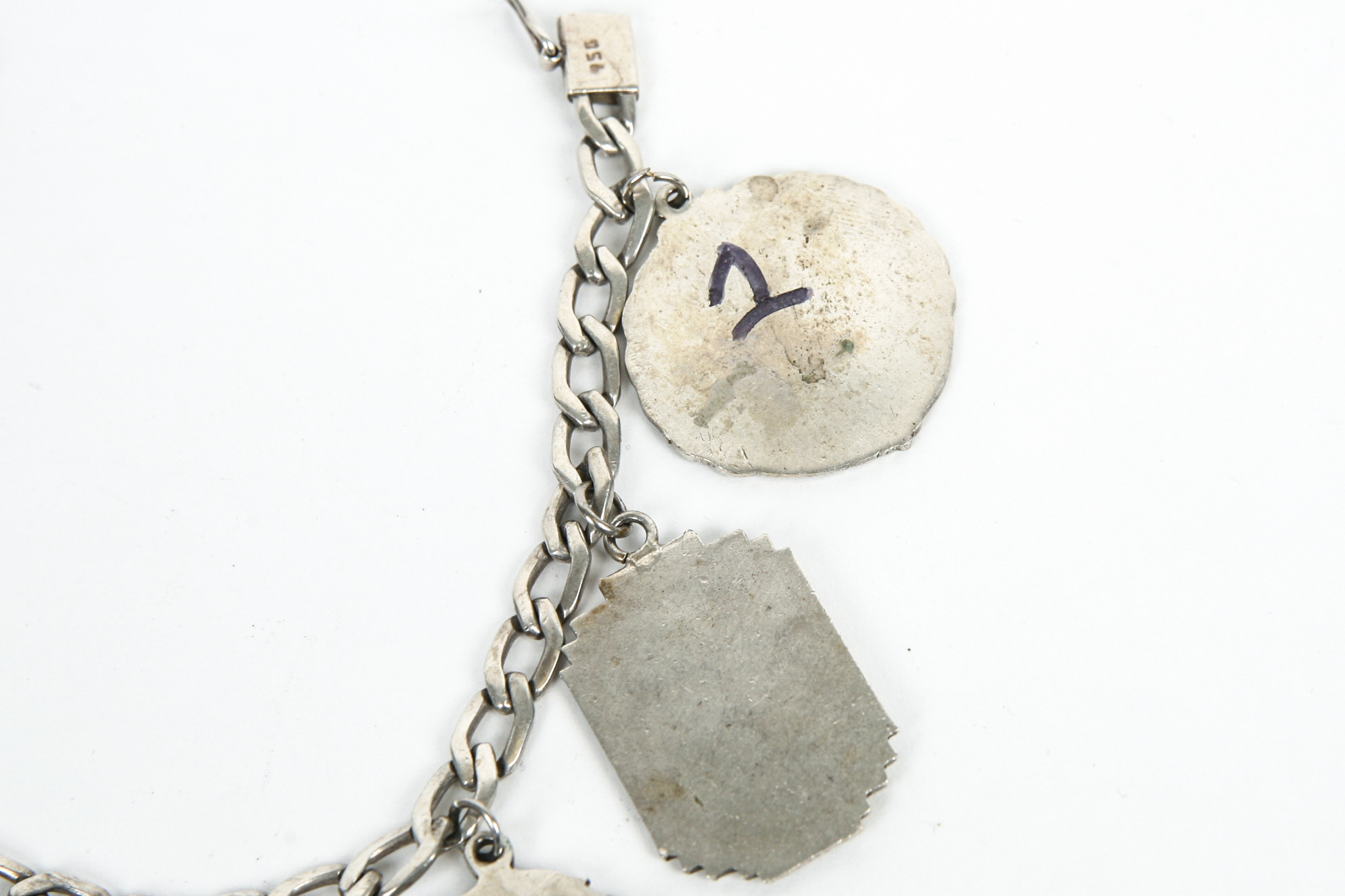 950 Silver Bracelet with Sport Medallions