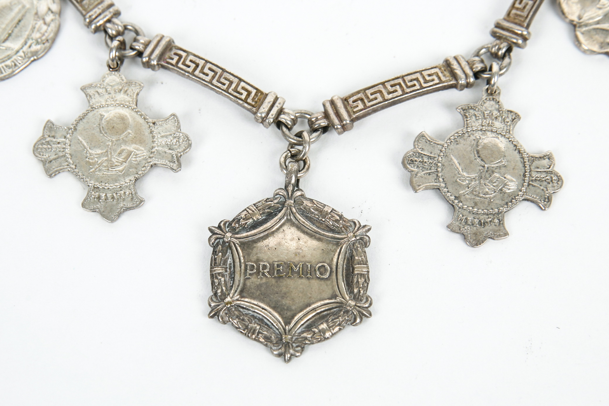 Silver Plated Bracelet with Medallions