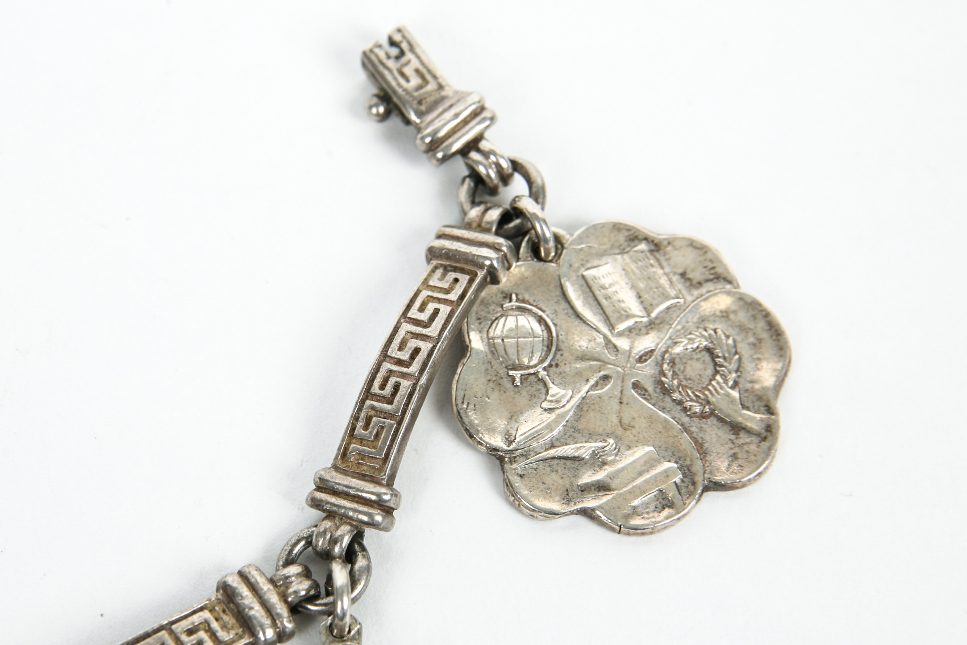 Silver Plated Bracelet with Medallions