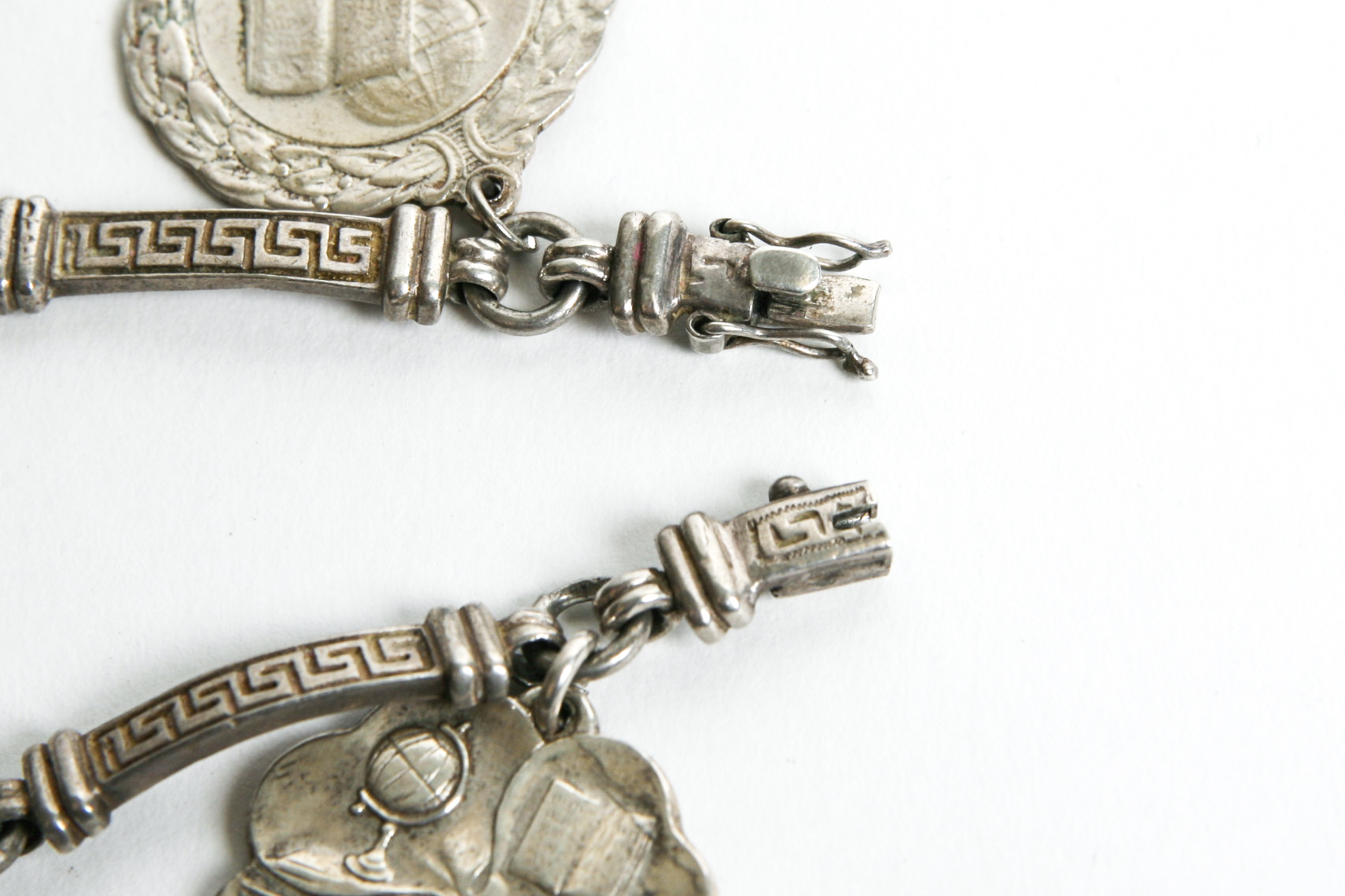 Silver Plated Bracelet with Medallions