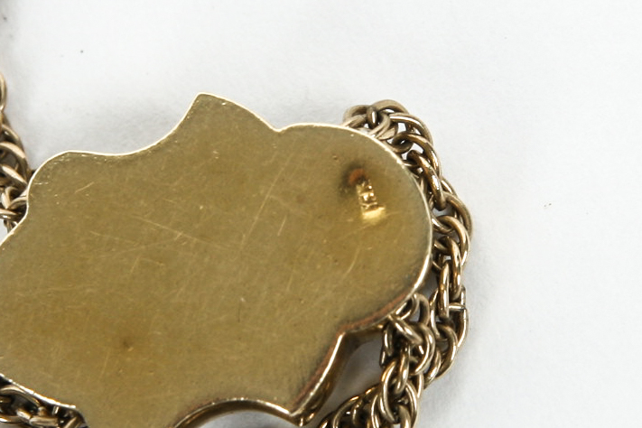 50 Inch Antique Gold Filled Watch Chain with 14K Gold Slide.