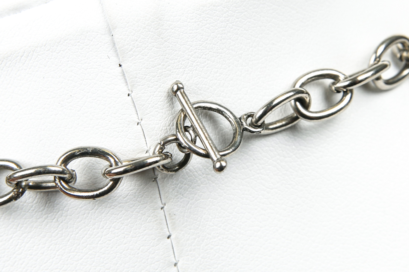 Silver Plated Chain with Religious Medallions