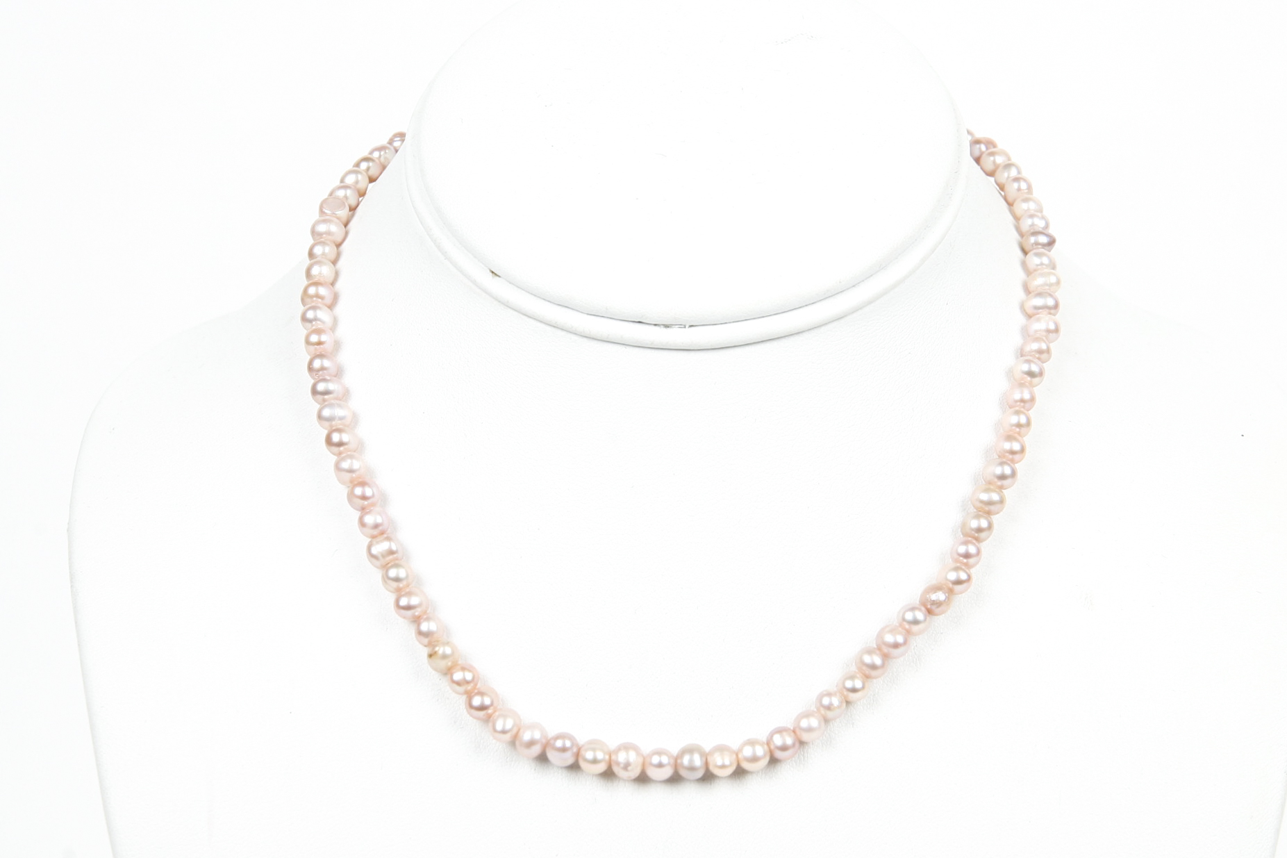 Cultured Pearl Necklace with Toggle Clasp