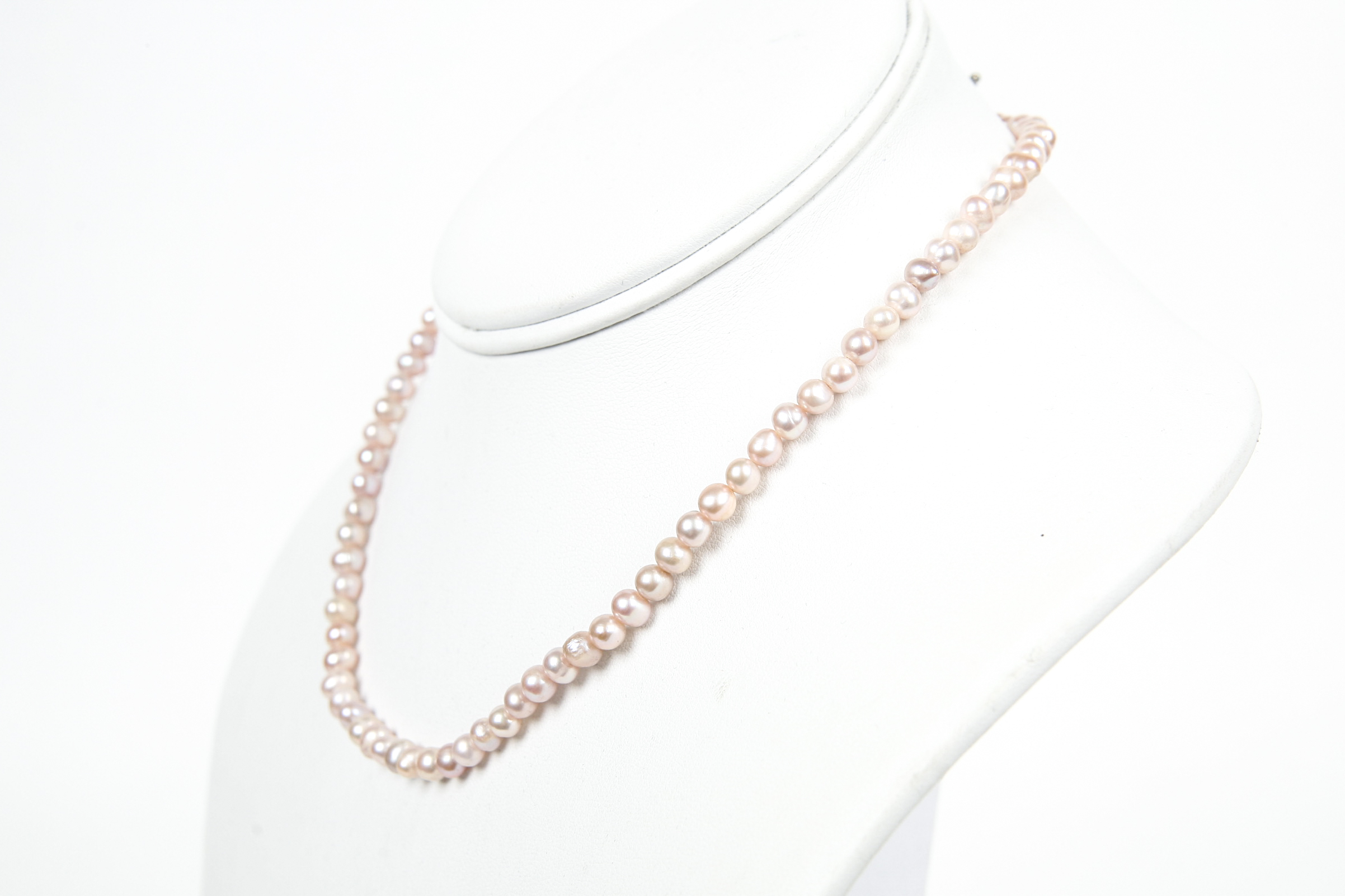 Cultured Pearl Necklace with Toggle Clasp