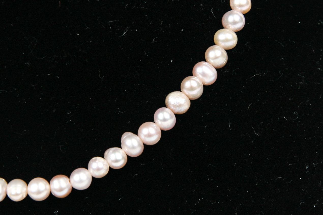 Cultured Pearl Necklace with Toggle Clasp