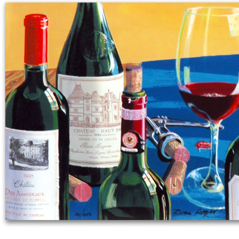 Dima Gorban Limited Edition Signed Serigraph "Feasting"