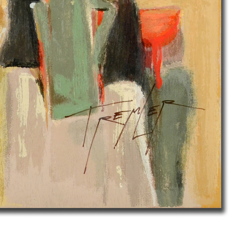 Yuri Tremeler Limited Edition Signed Serigraph on Wood Panel "Amphora"