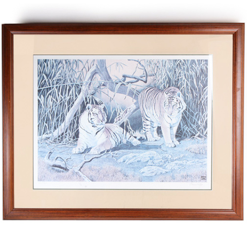 Bruce Lattig Numbered and Signed Tiger Print