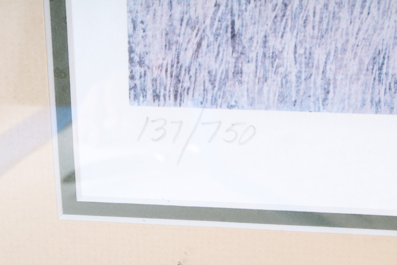 Bruce Lattig Numbered and Signed Tiger Print