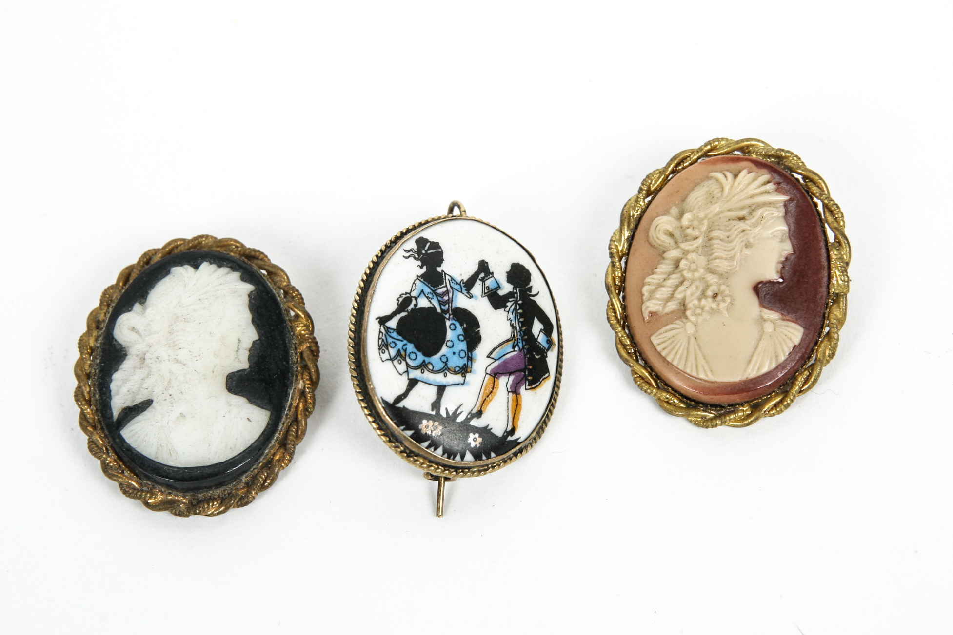 Grouping of Vintage Costume Brooches