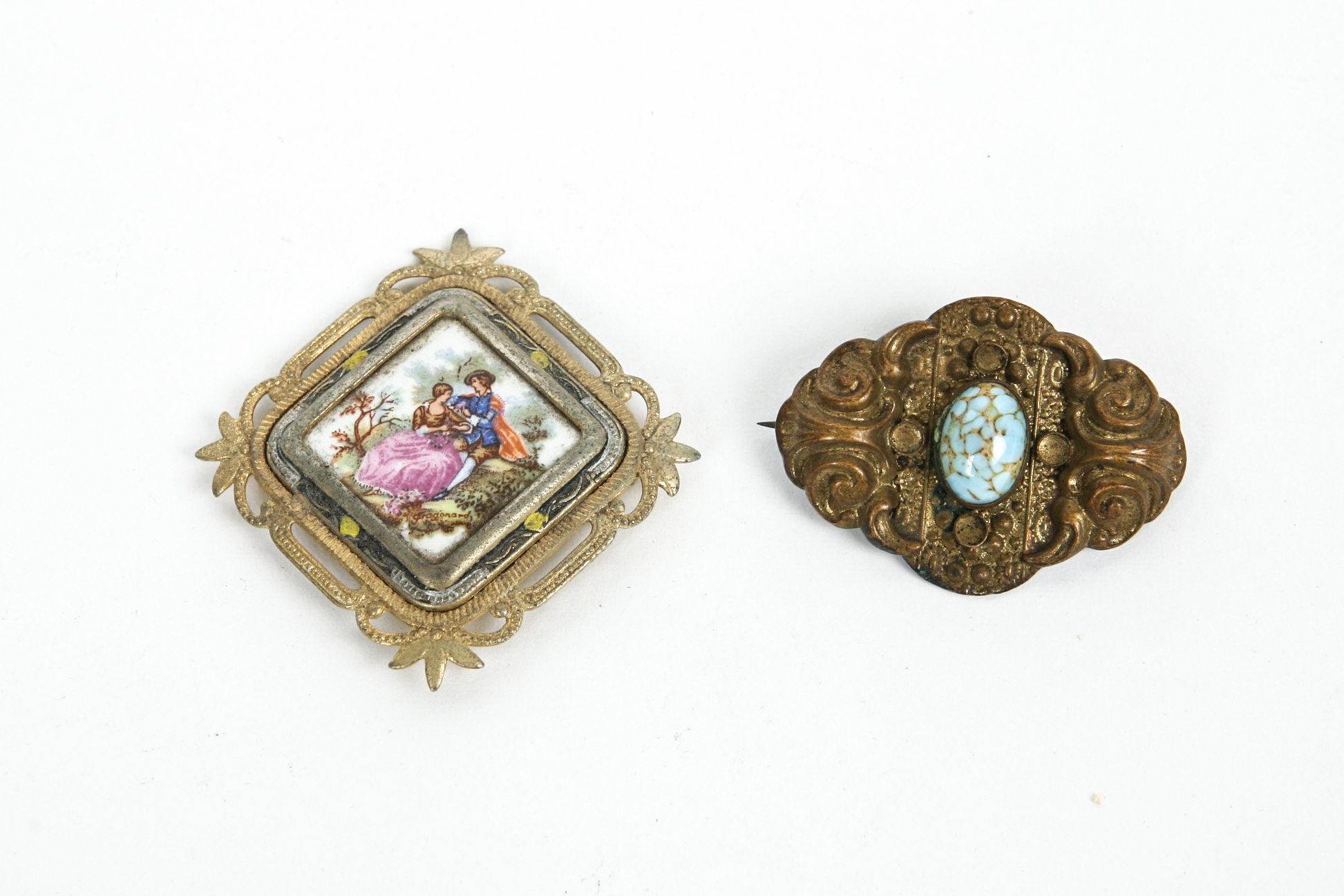 Grouping of Vintage Costume Brooches