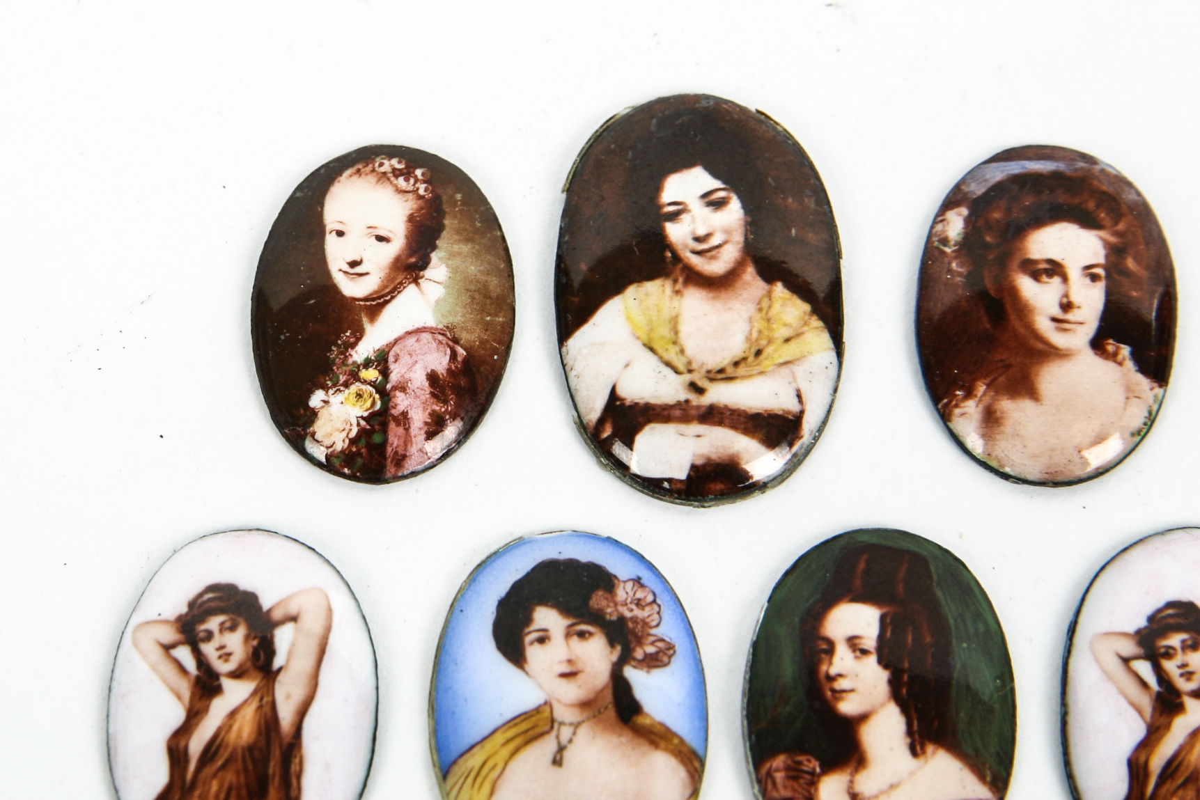 Grouping of Vintage Enamel on Copper Pieces