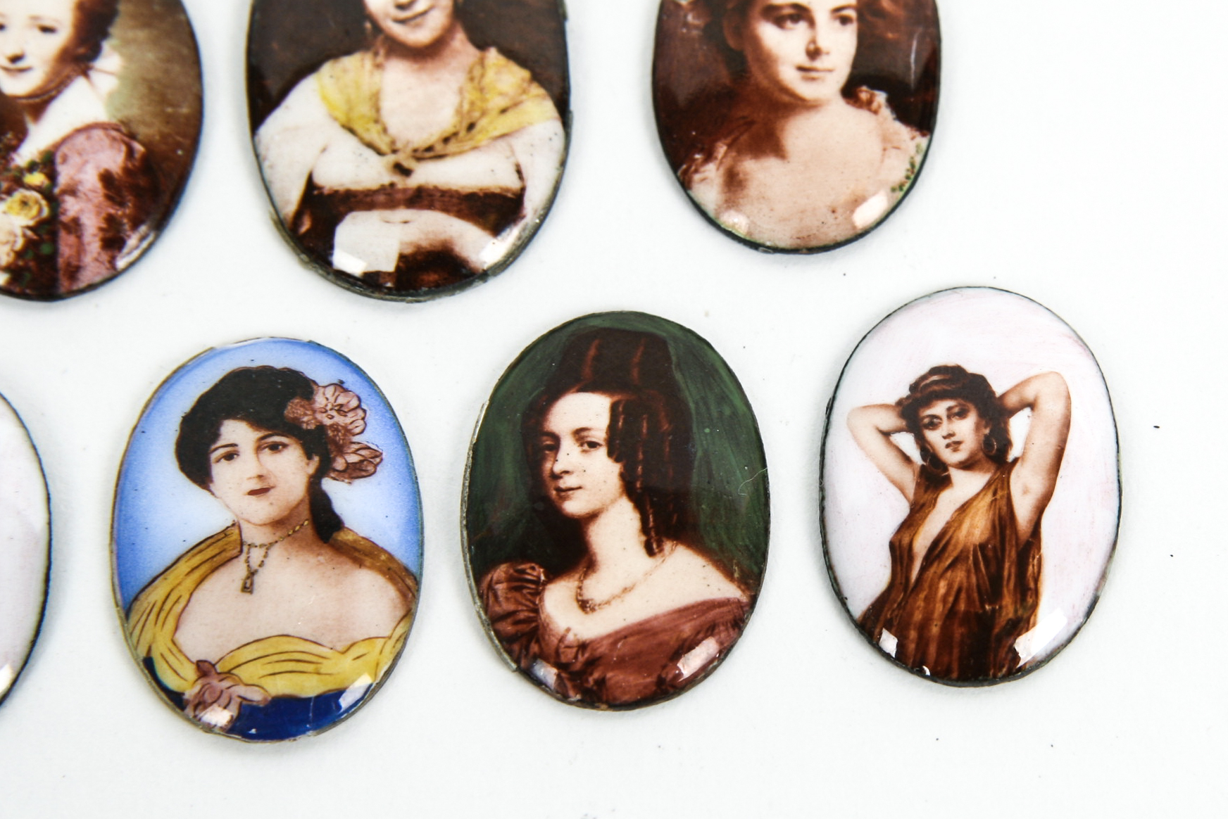 Grouping of Vintage Enamel on Copper Pieces
