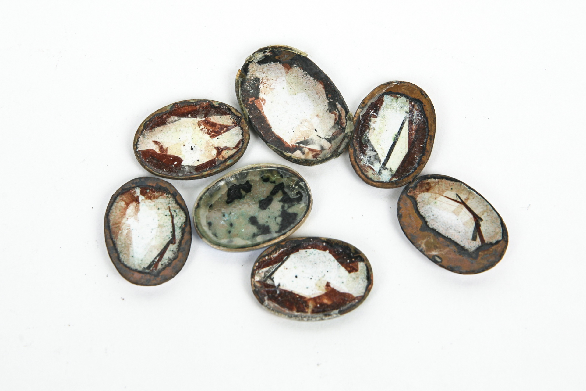 Grouping of Vintage Enamel on Copper Pieces