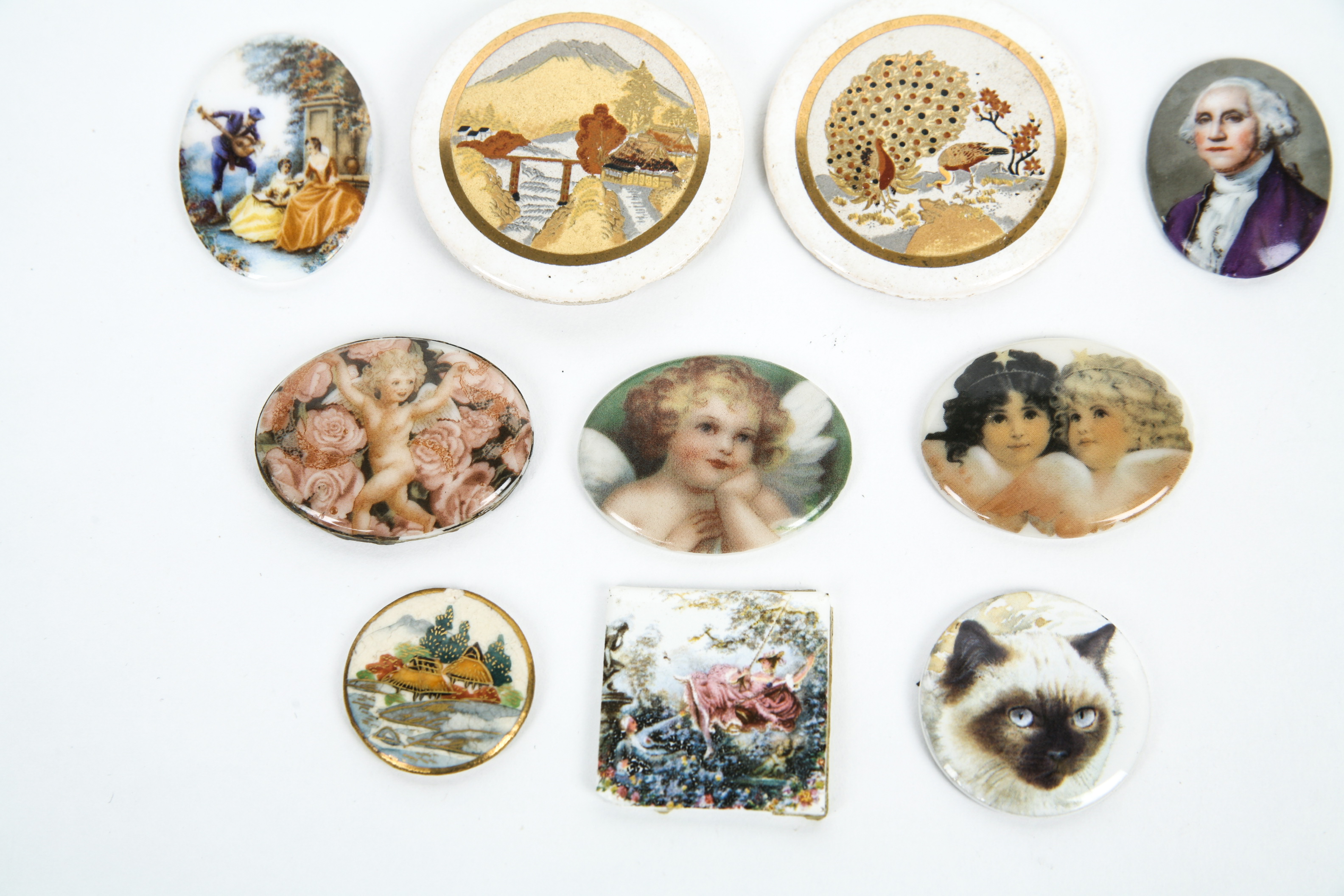 Grouping of Collectable Pieces including Antique Enamel on Copper and Satsuma