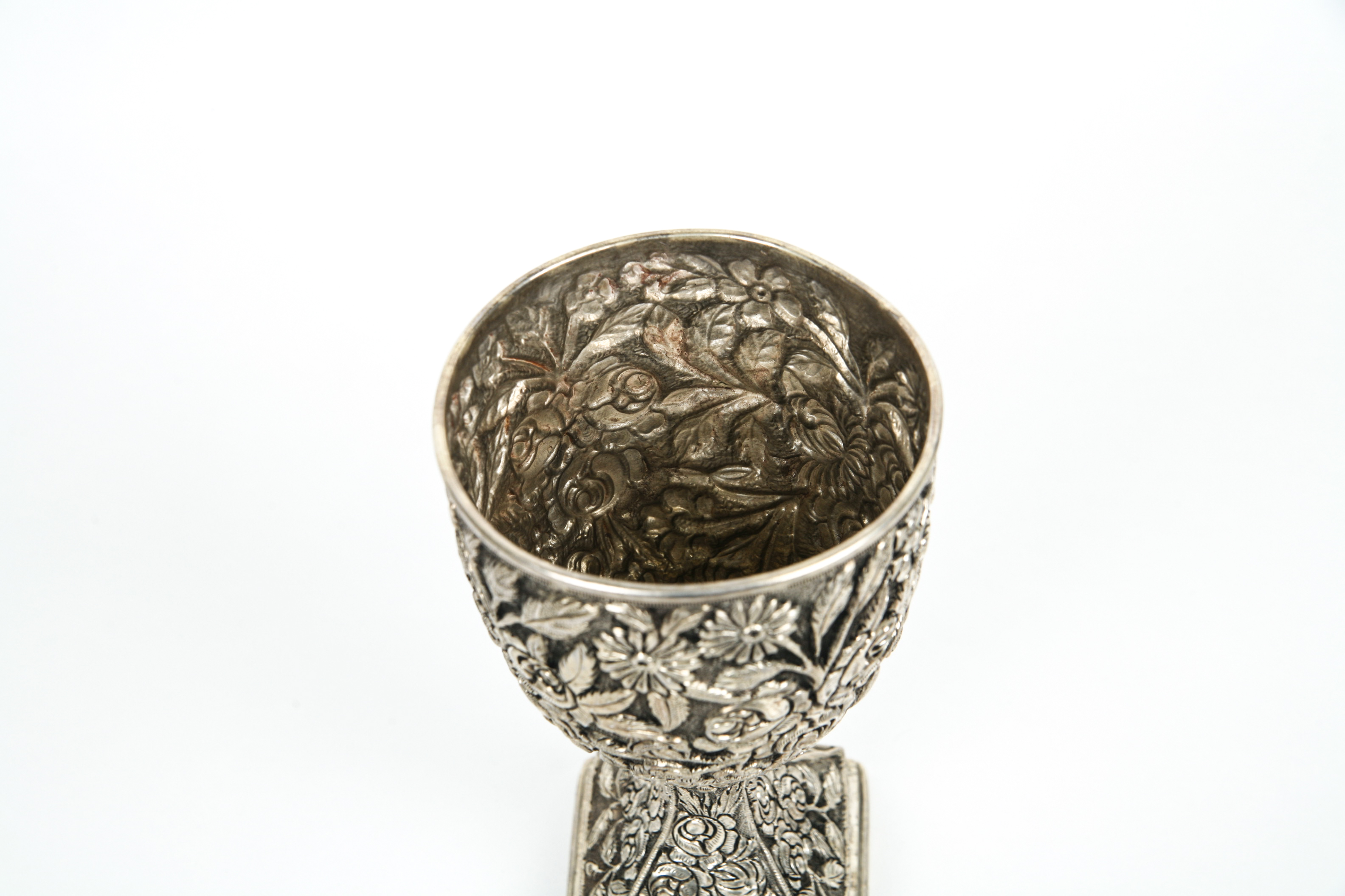 Sterling Silver Baltimore Rose Pattern Chalice