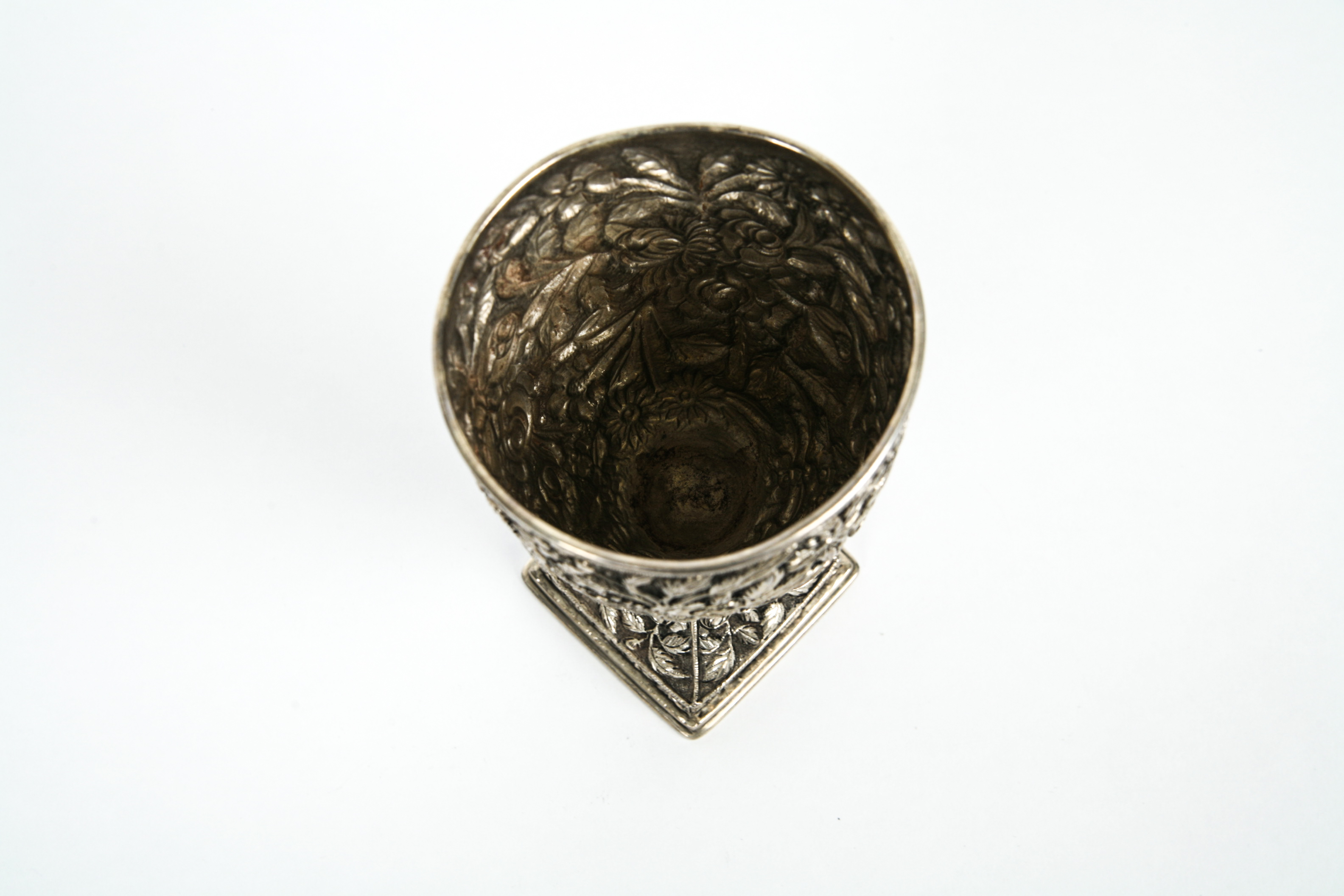 Sterling Silver Baltimore Rose Pattern Chalice