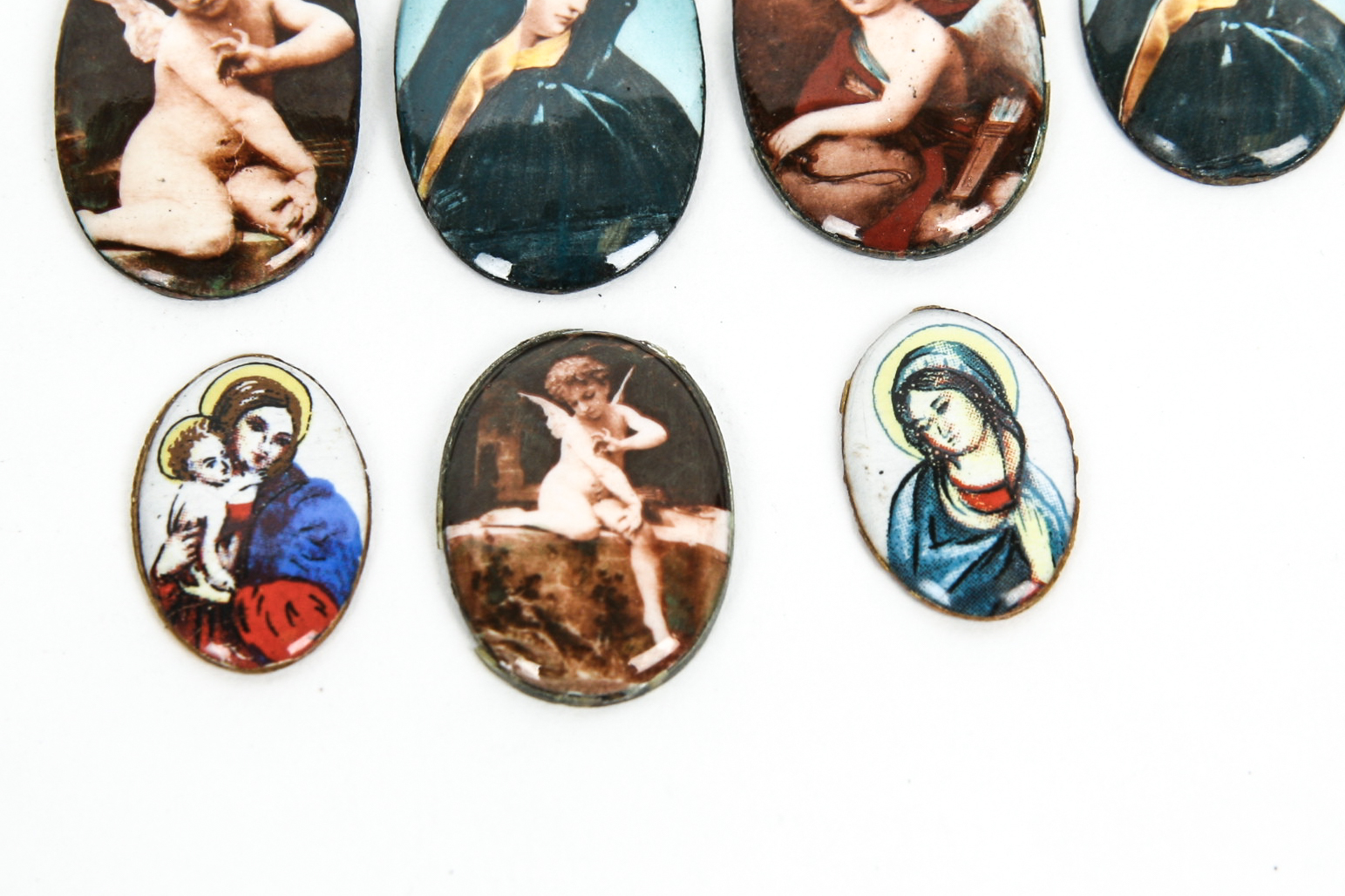 Grouping of Vintage Enamel on Copper Pieces