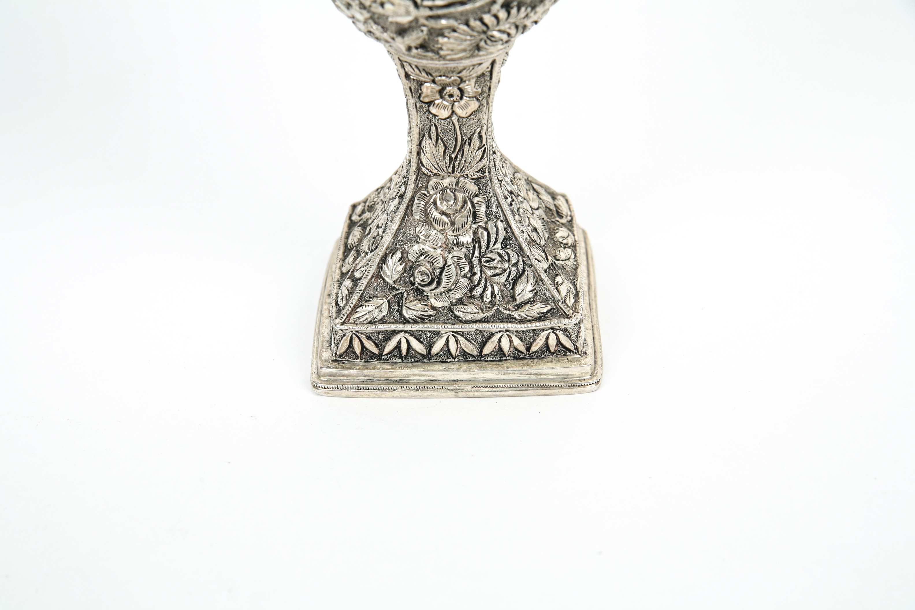 Sterling Silver Baltimore Rose Pattern Chalice