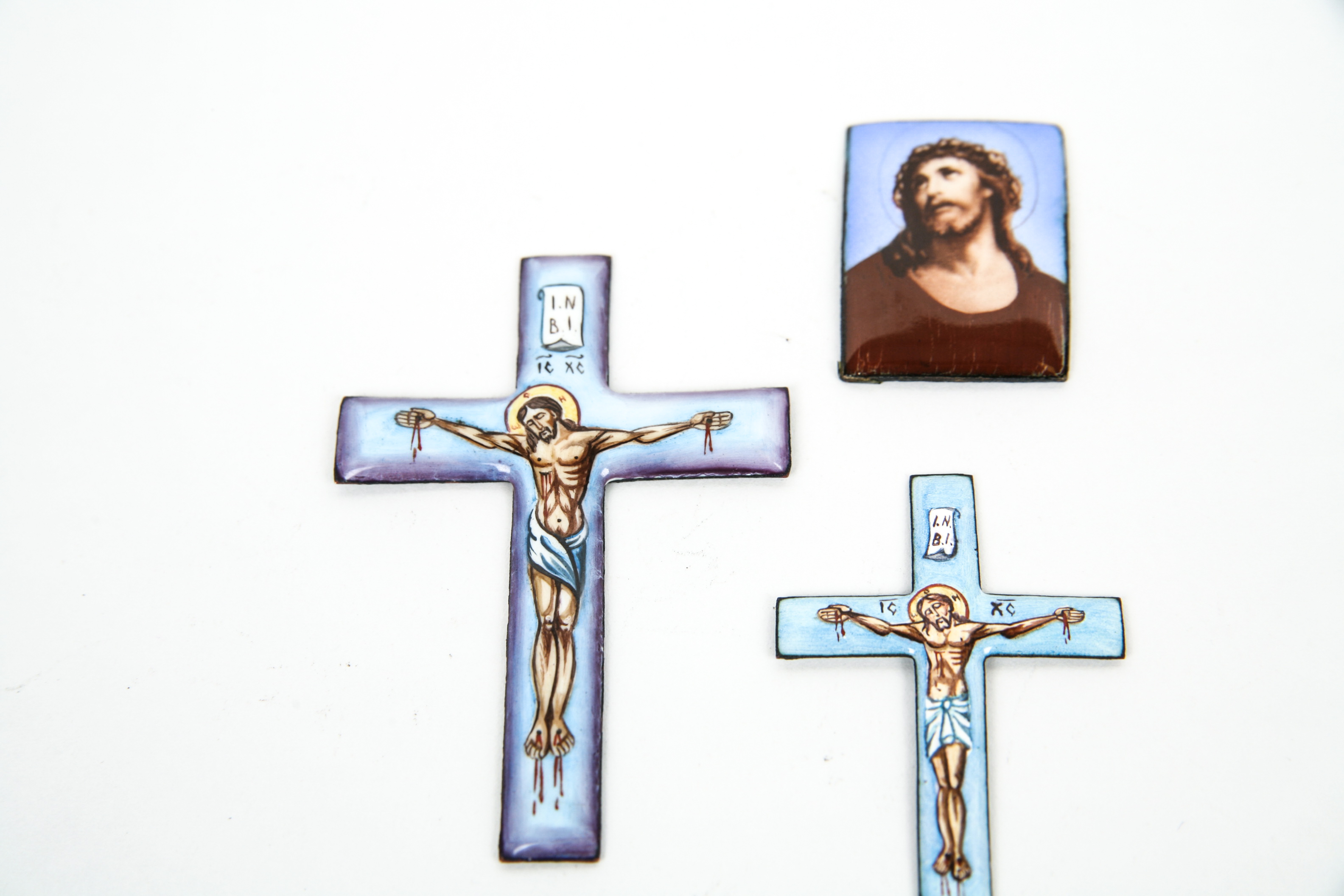 Grouping of Vintage Enamel on Copper Pieces