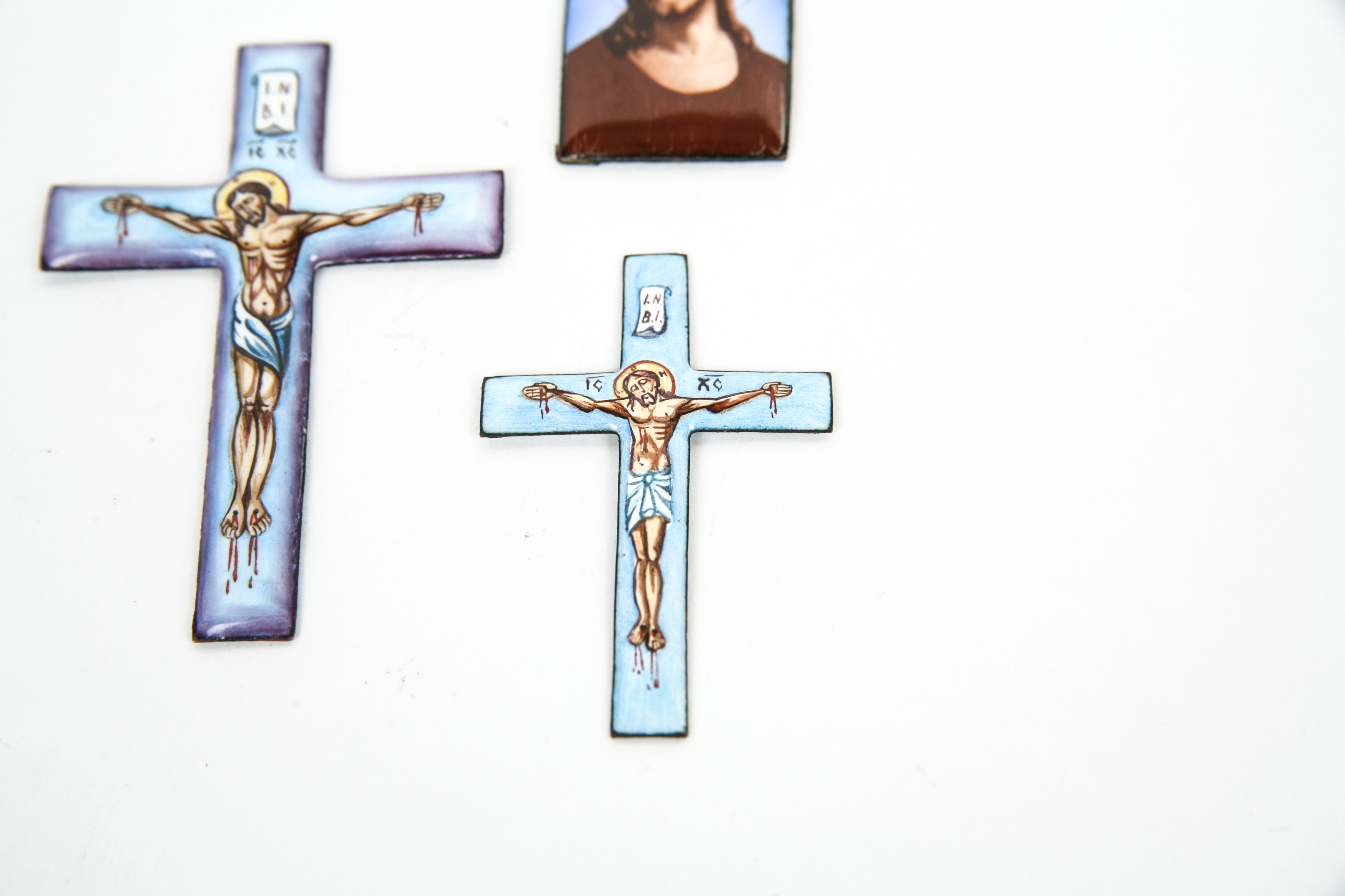 Grouping of Vintage Enamel on Copper Pieces