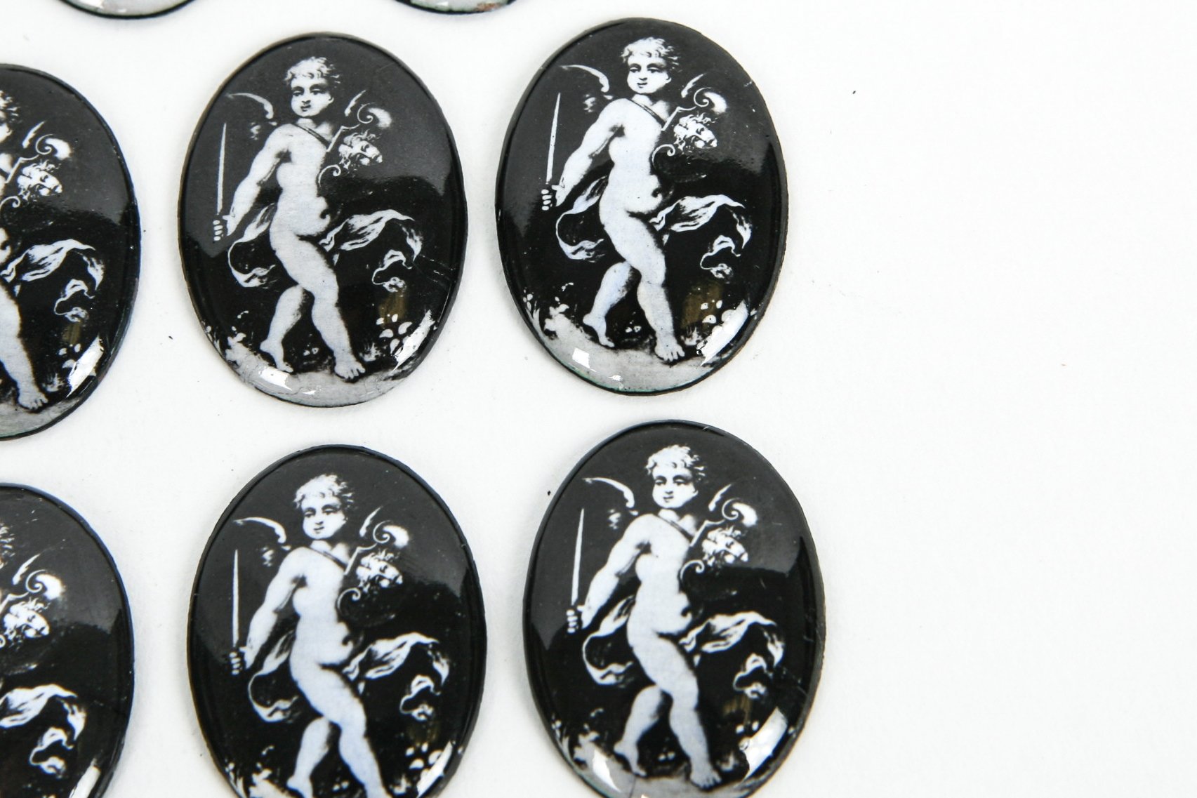 Grouping of Vintage Enamel on Copper Pieces