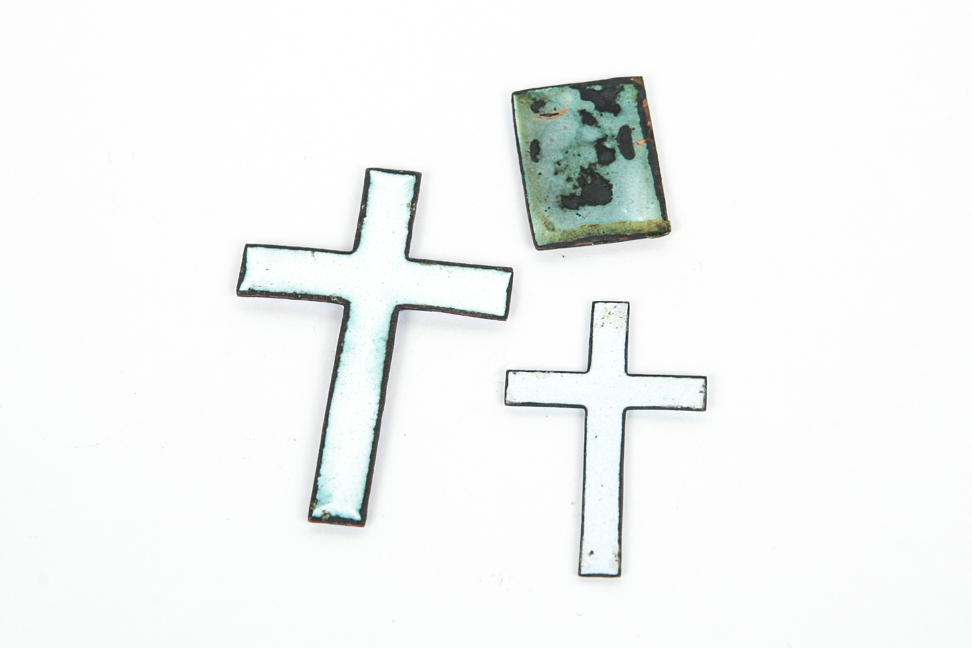 Grouping of Vintage Enamel on Copper Pieces