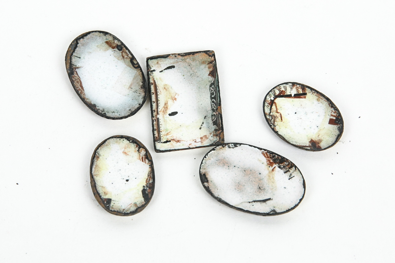 Grouping of Vintage Enamel on Copper Pieces