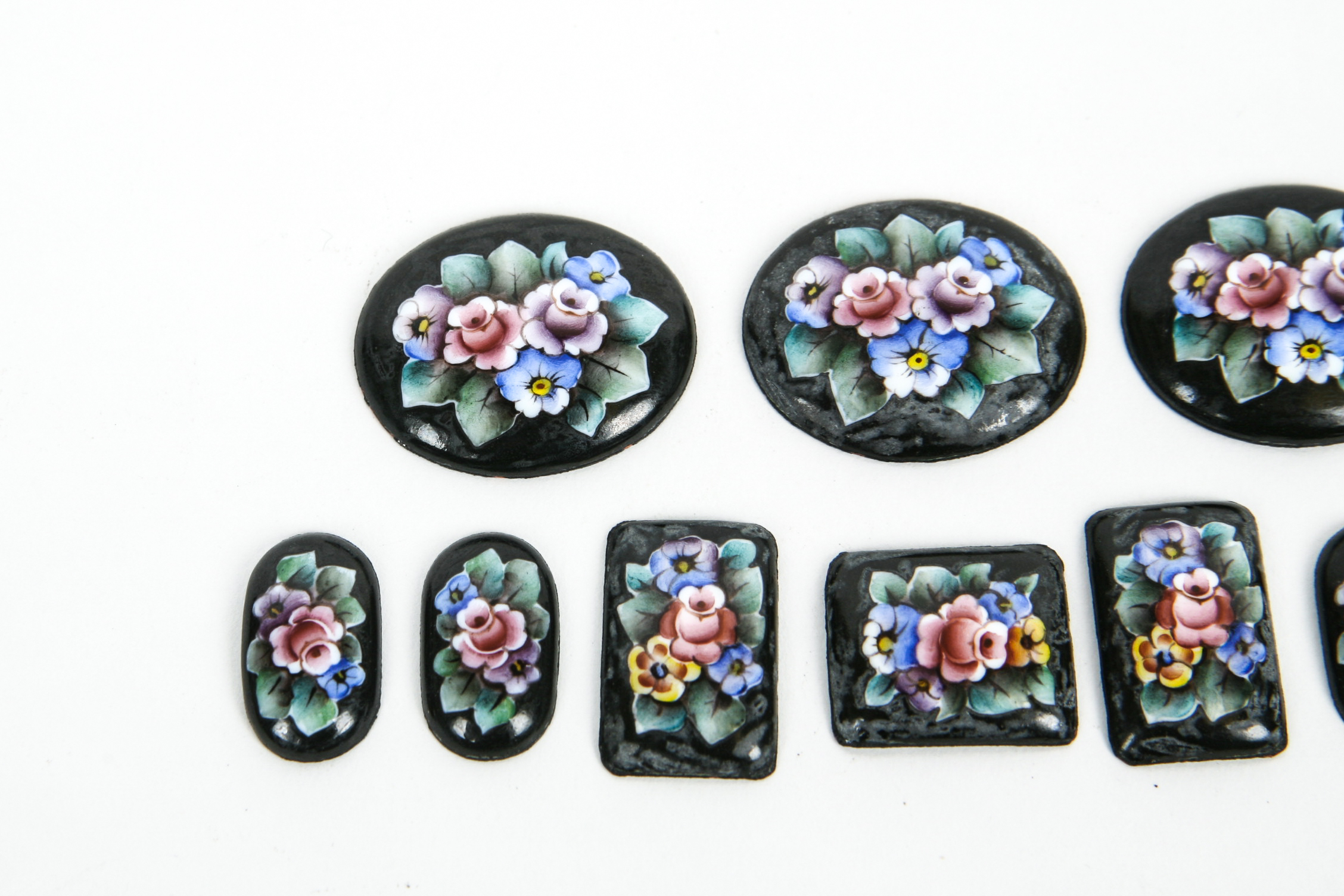 Grouping of Vintage Russian Enamel on Copper Pieces