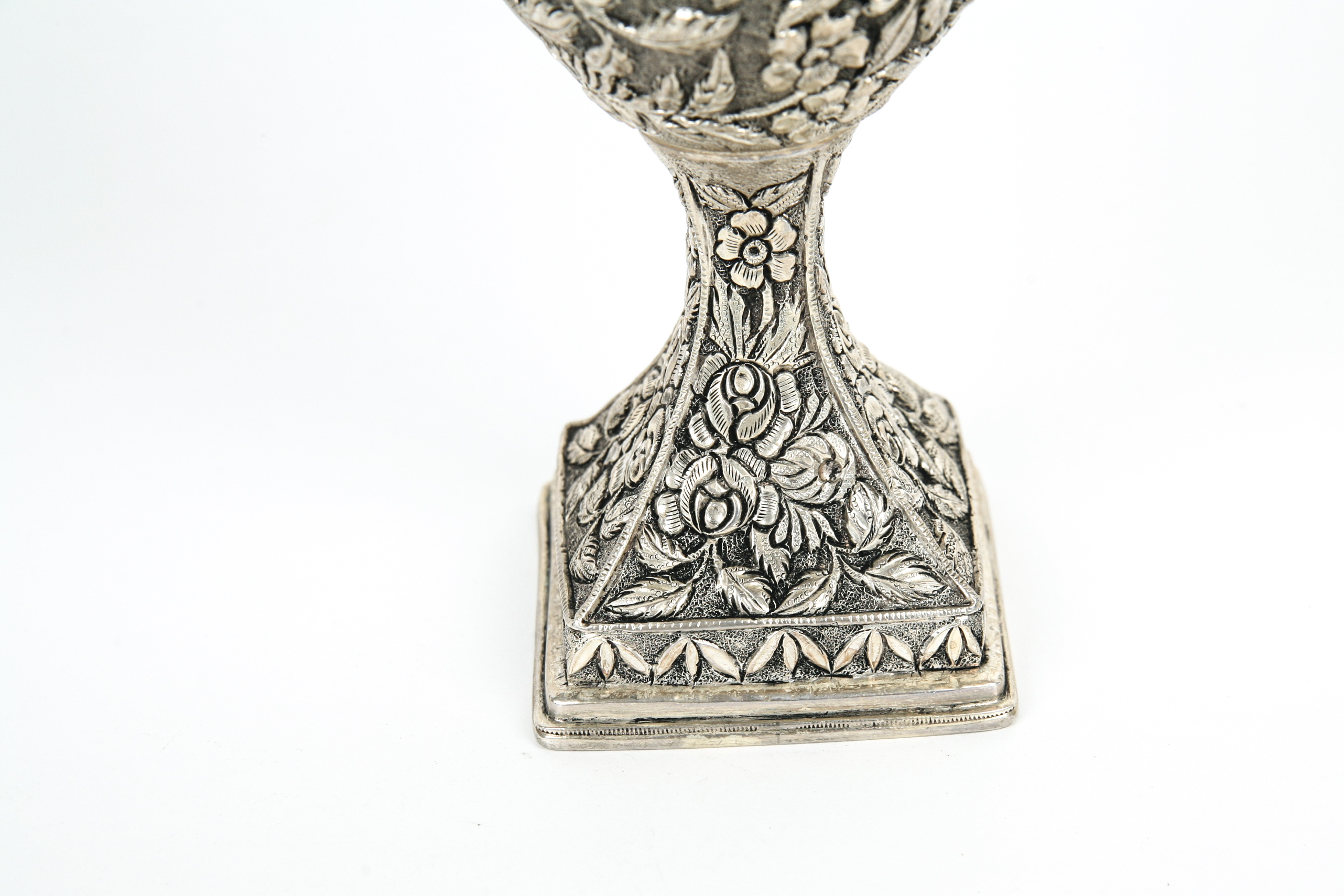 Sterling Silver Baltimore Rose Pattern Chalice