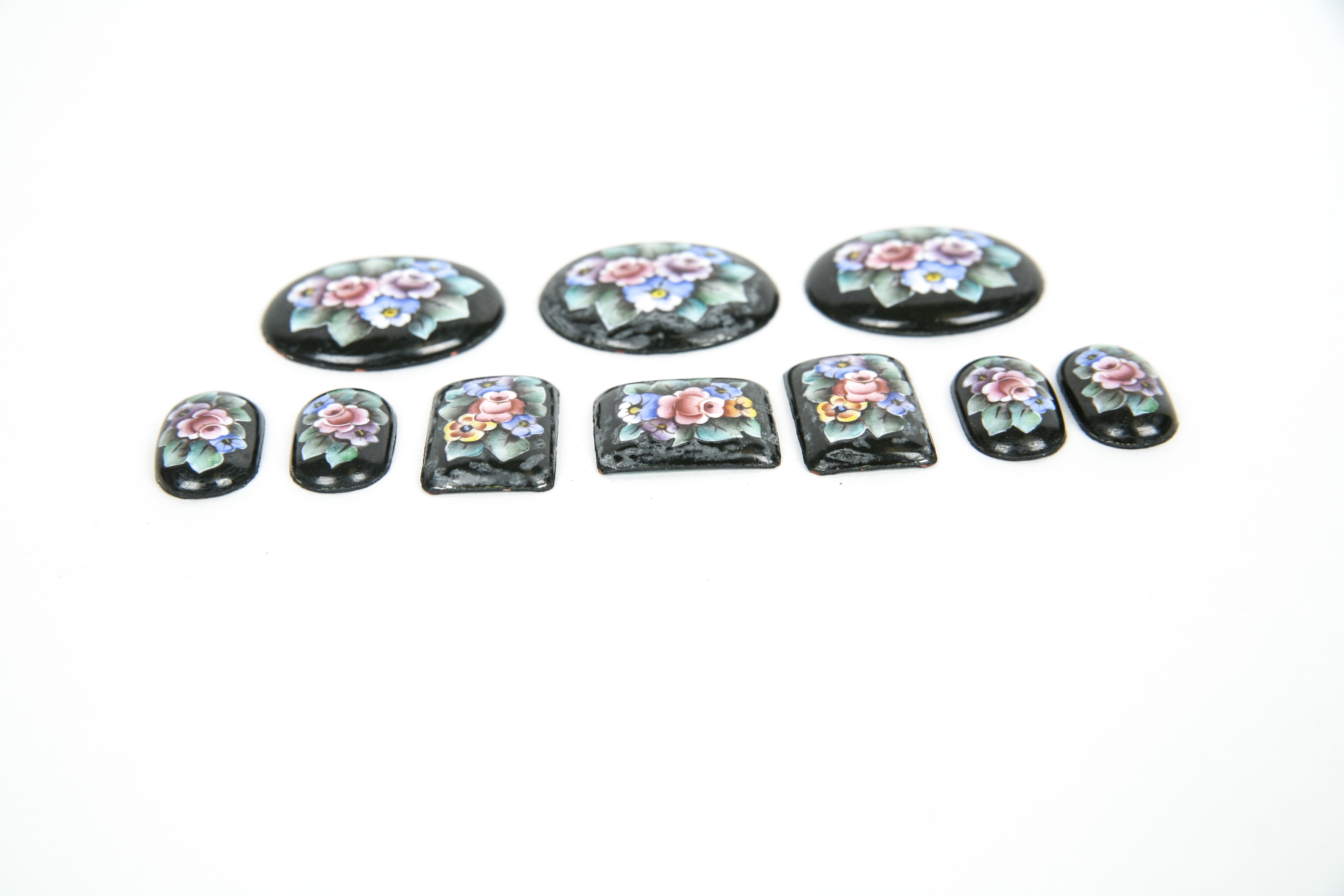 Grouping of Vintage Russian Enamel on Copper Pieces