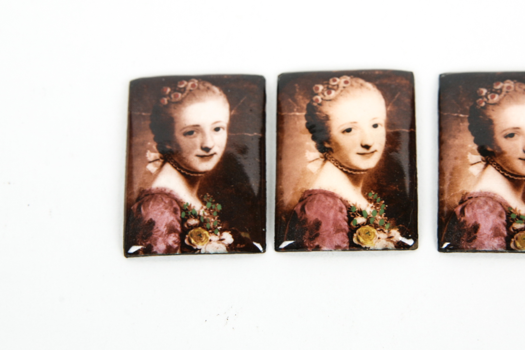 Grouping of Vintage Enamel on Copper Pieces