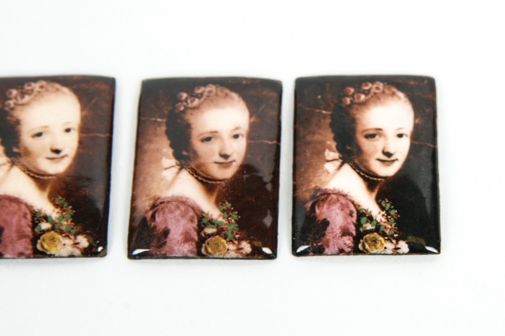 Grouping of Vintage Enamel on Copper Pieces