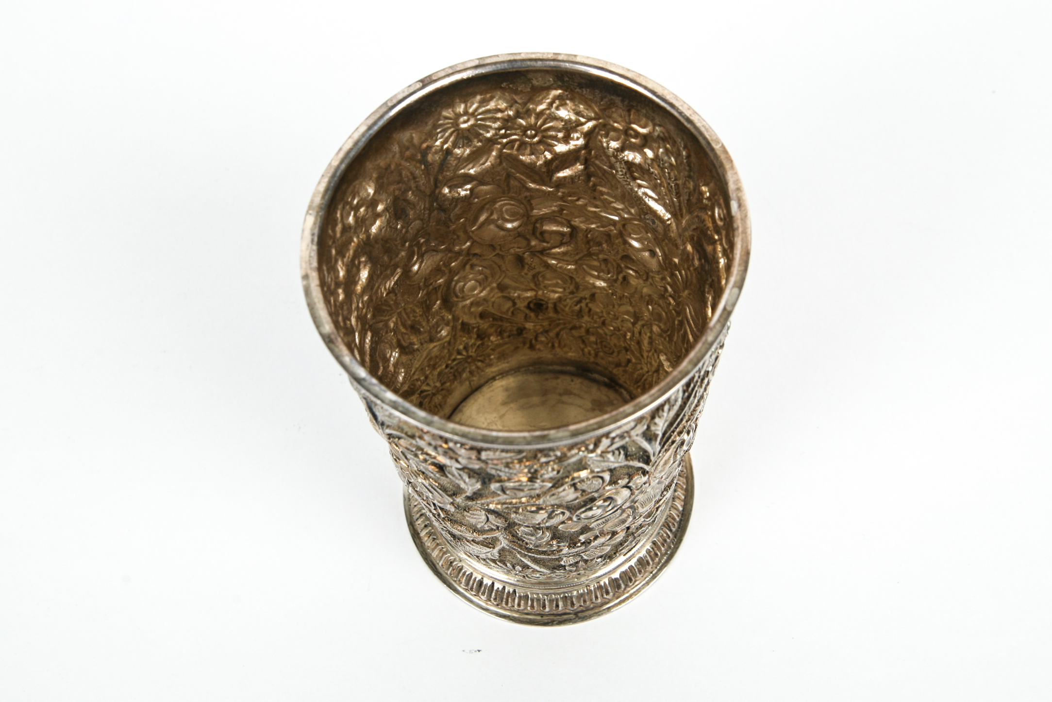 Sterling Silver Julep Cup in the "Baltimore Rose" Pattern